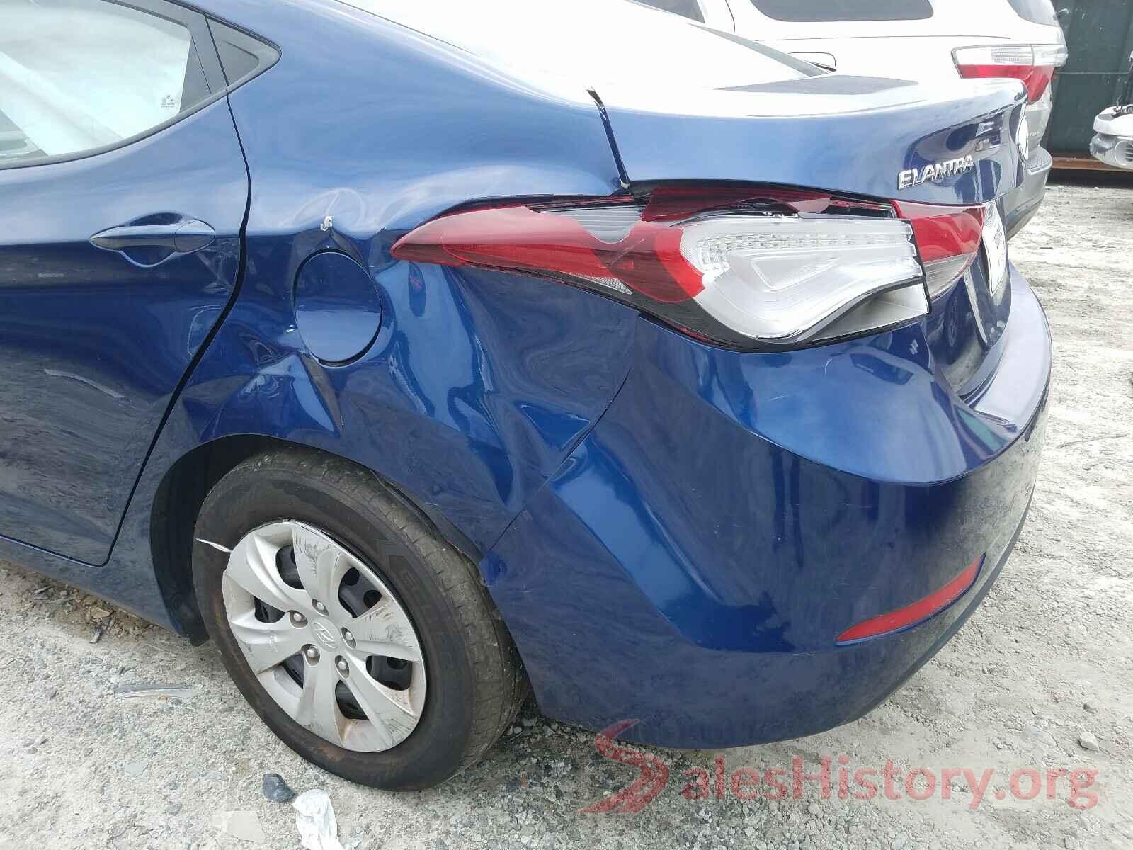 5NPDH4AE7GH745739 2016 HYUNDAI ELANTRA