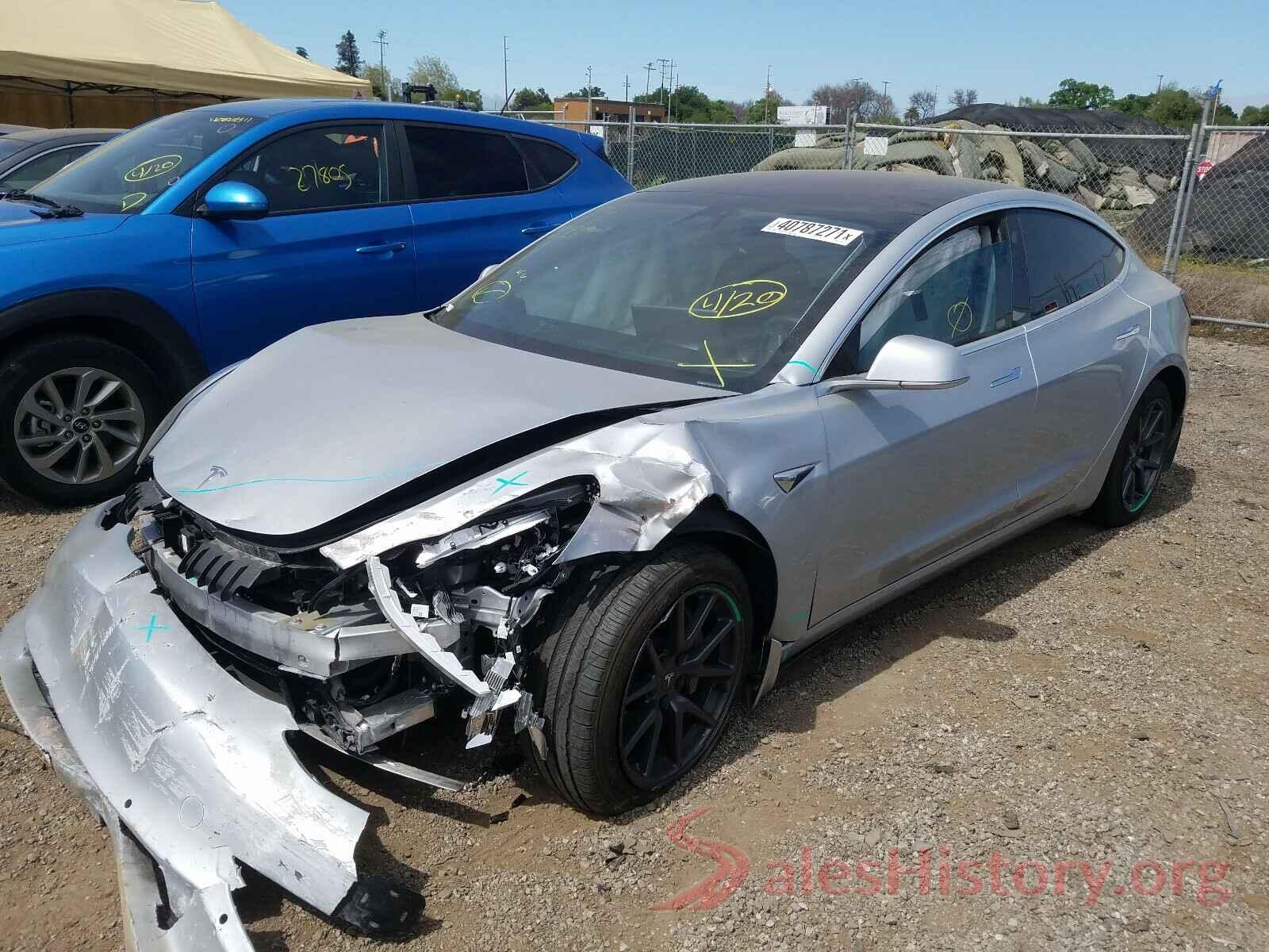 5YJ3E1EA3JF021949 2018 TESLA MODEL 3