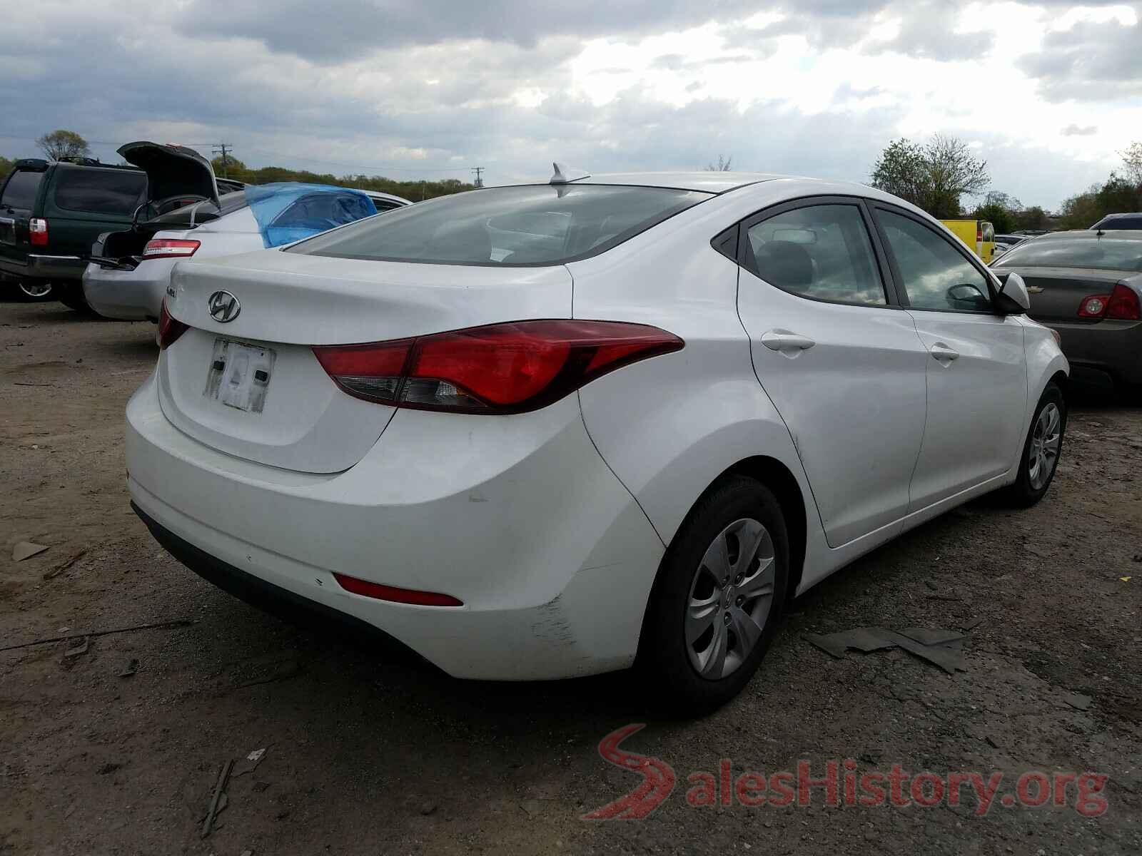 5NPDH4AE1GH695551 2016 HYUNDAI ELANTRA