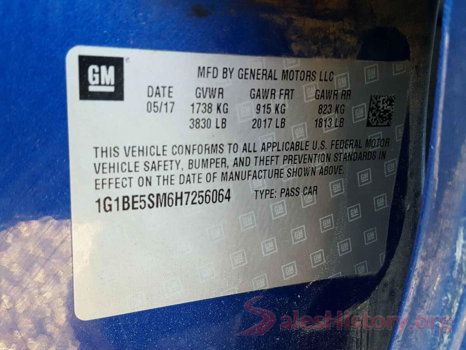 1G1BE5SM6H7256064 2017 CHEVROLET CRUZE