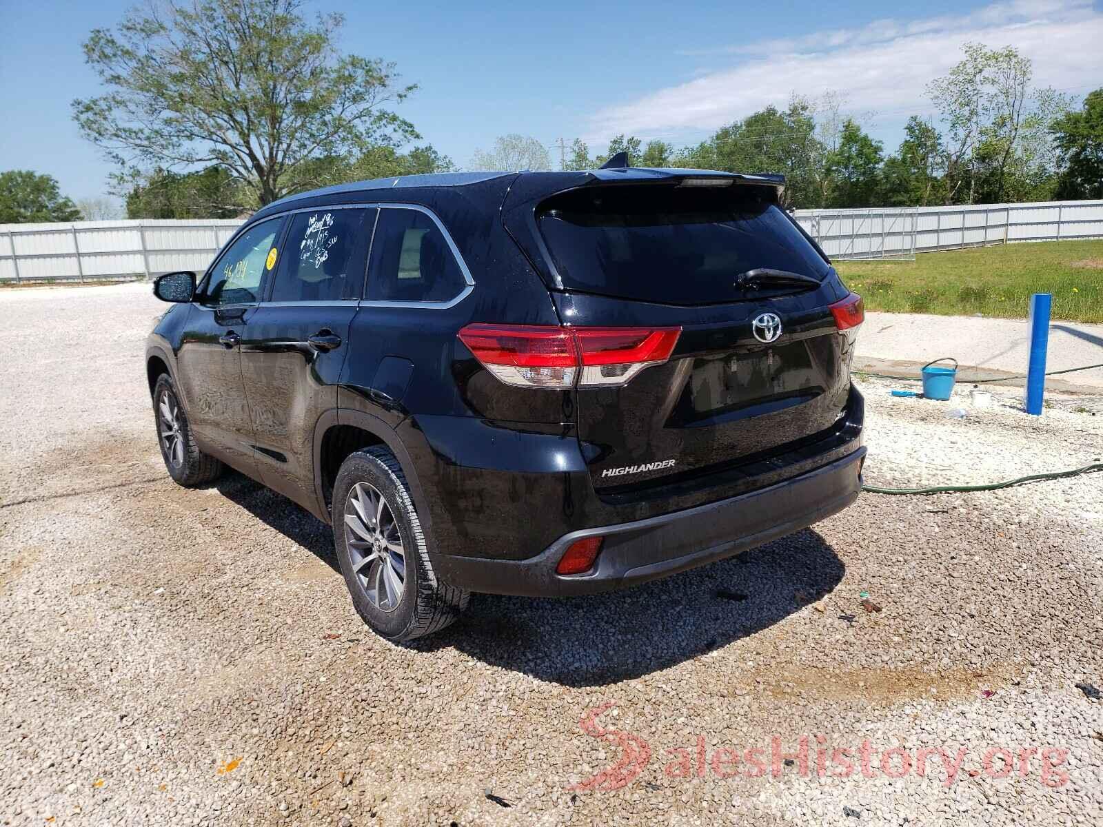 5TDKZRFH8KS552720 2019 TOYOTA HIGHLANDER