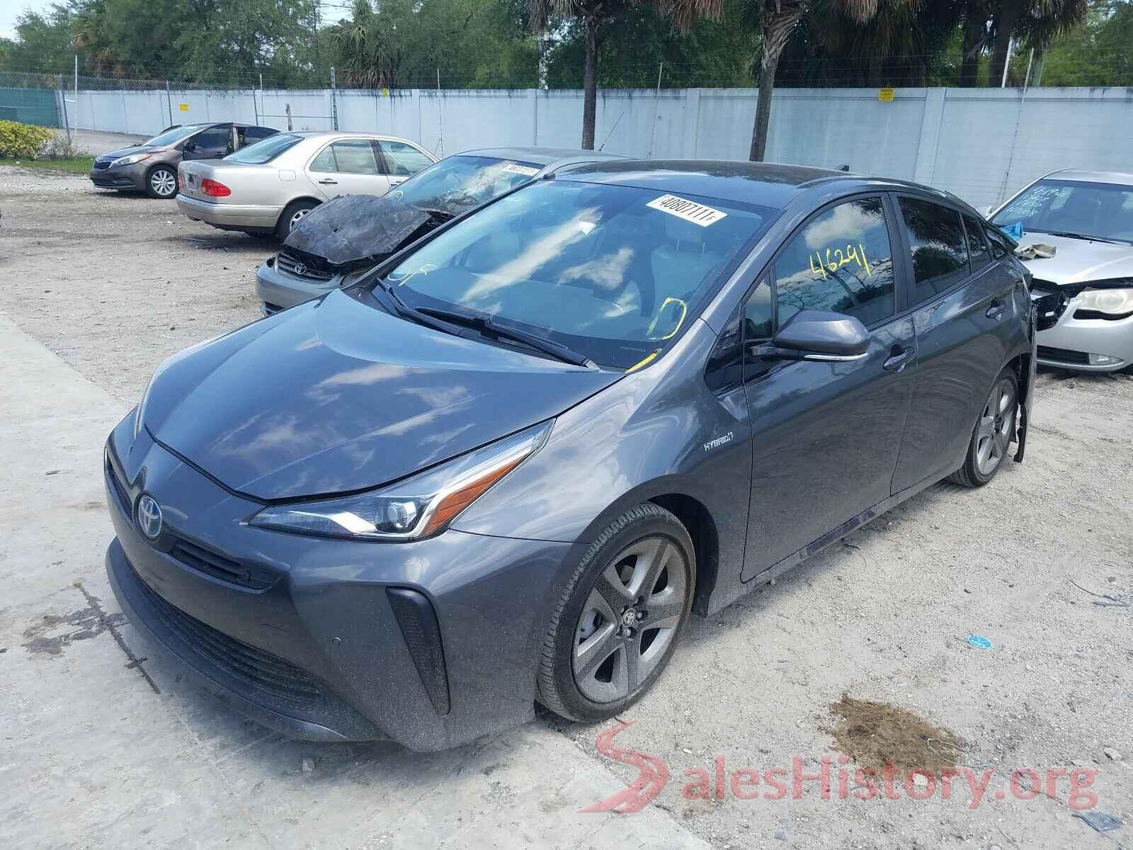 JTDKARFU3K3081825 2019 TOYOTA PRIUS