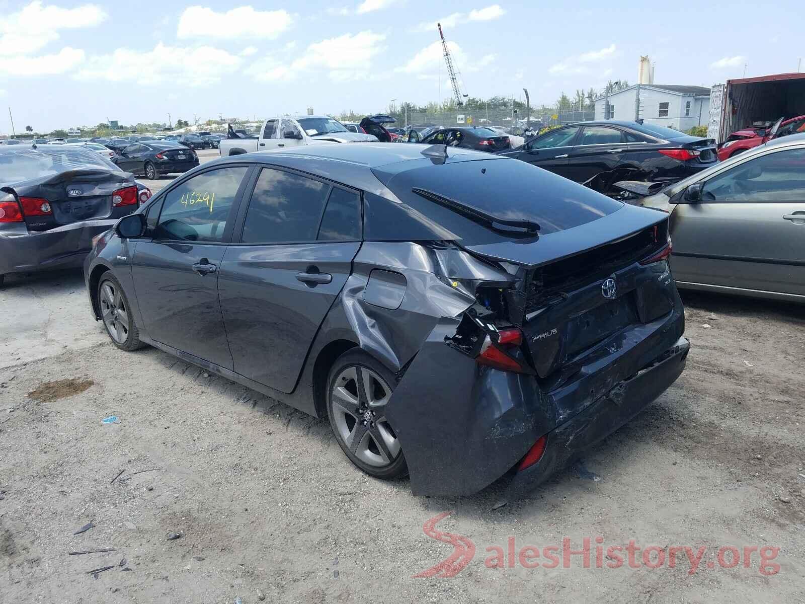 JTDKARFU3K3081825 2019 TOYOTA PRIUS