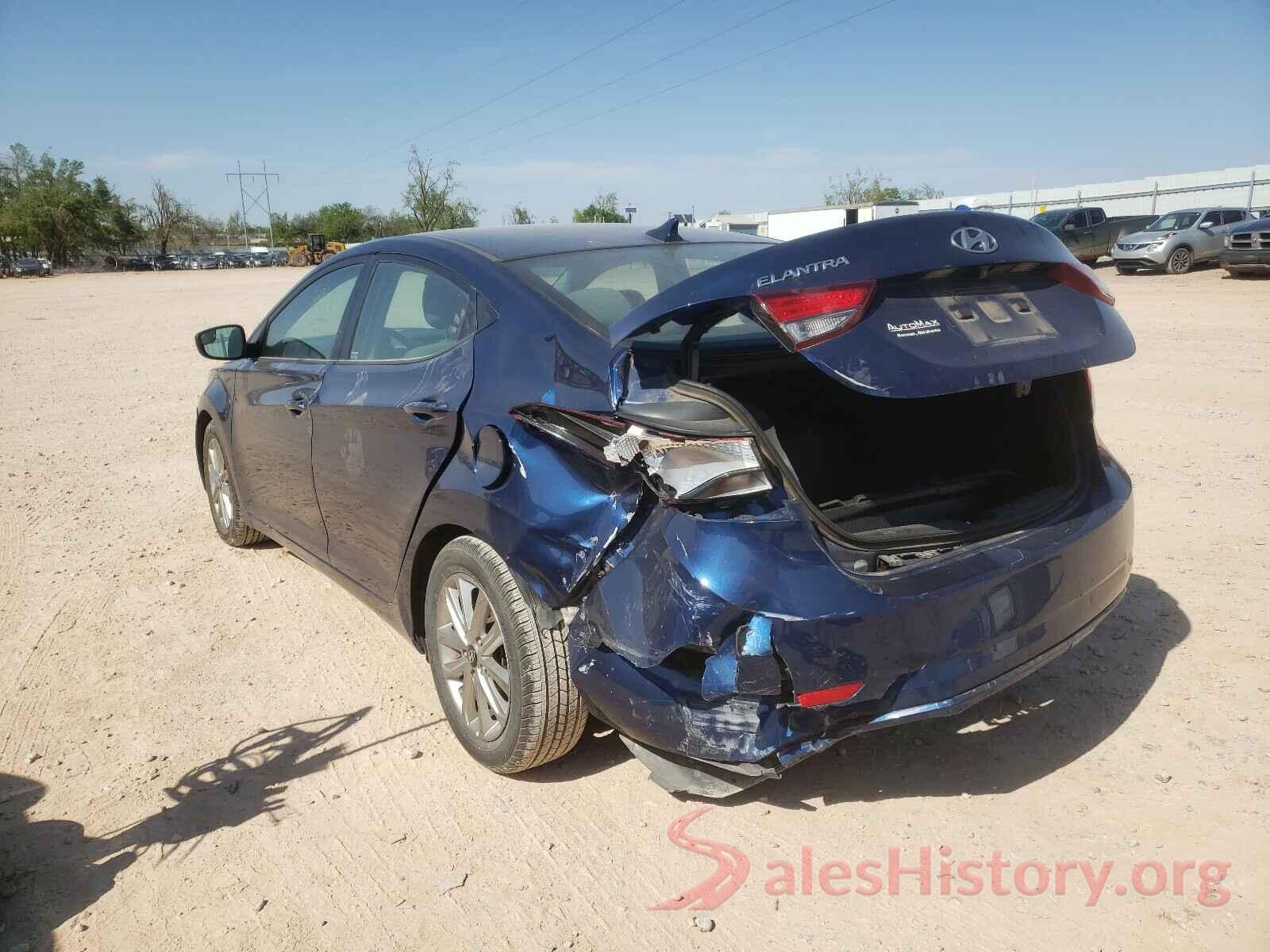 5NPDH4AE0GH659141 2016 HYUNDAI ELANTRA