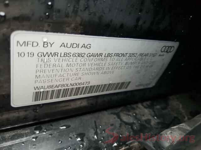 WAU8EAF80LN006473 2020 AUDI A8