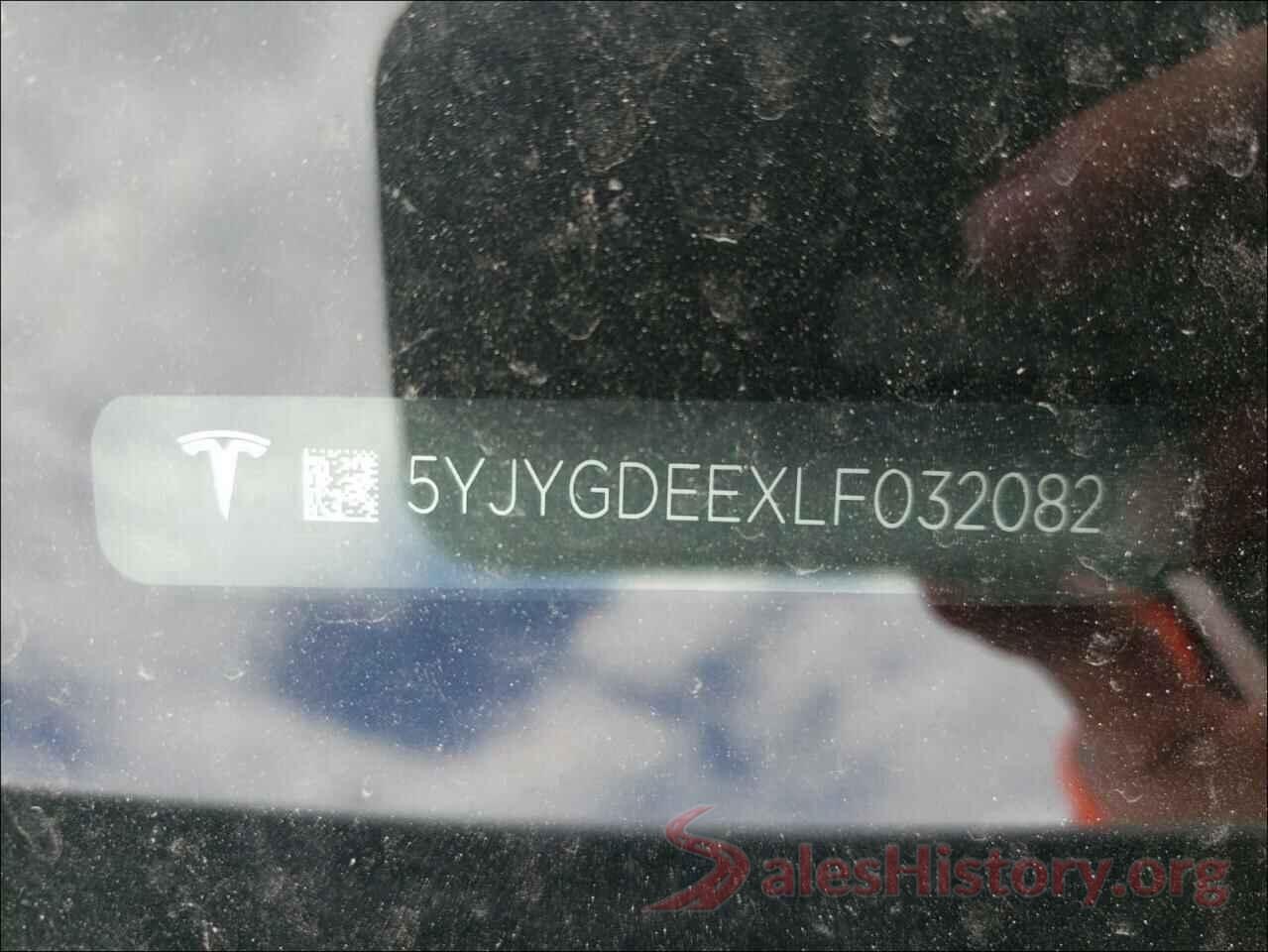 5YJYGDEEXLF032082 2020 TESLA MODEL Y