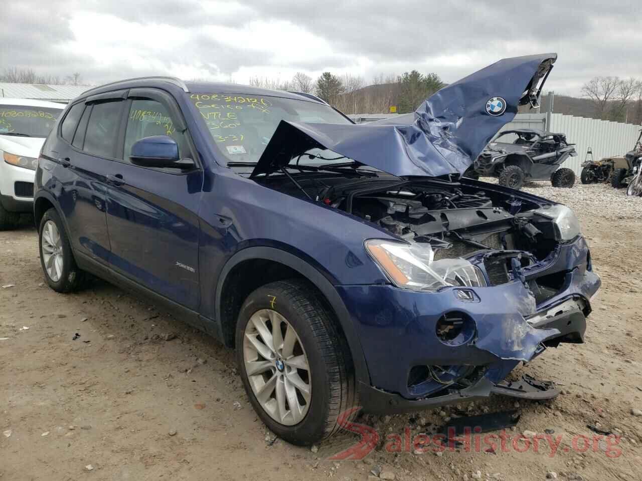 5UXWX9C5XH0T04187 2017 BMW X3