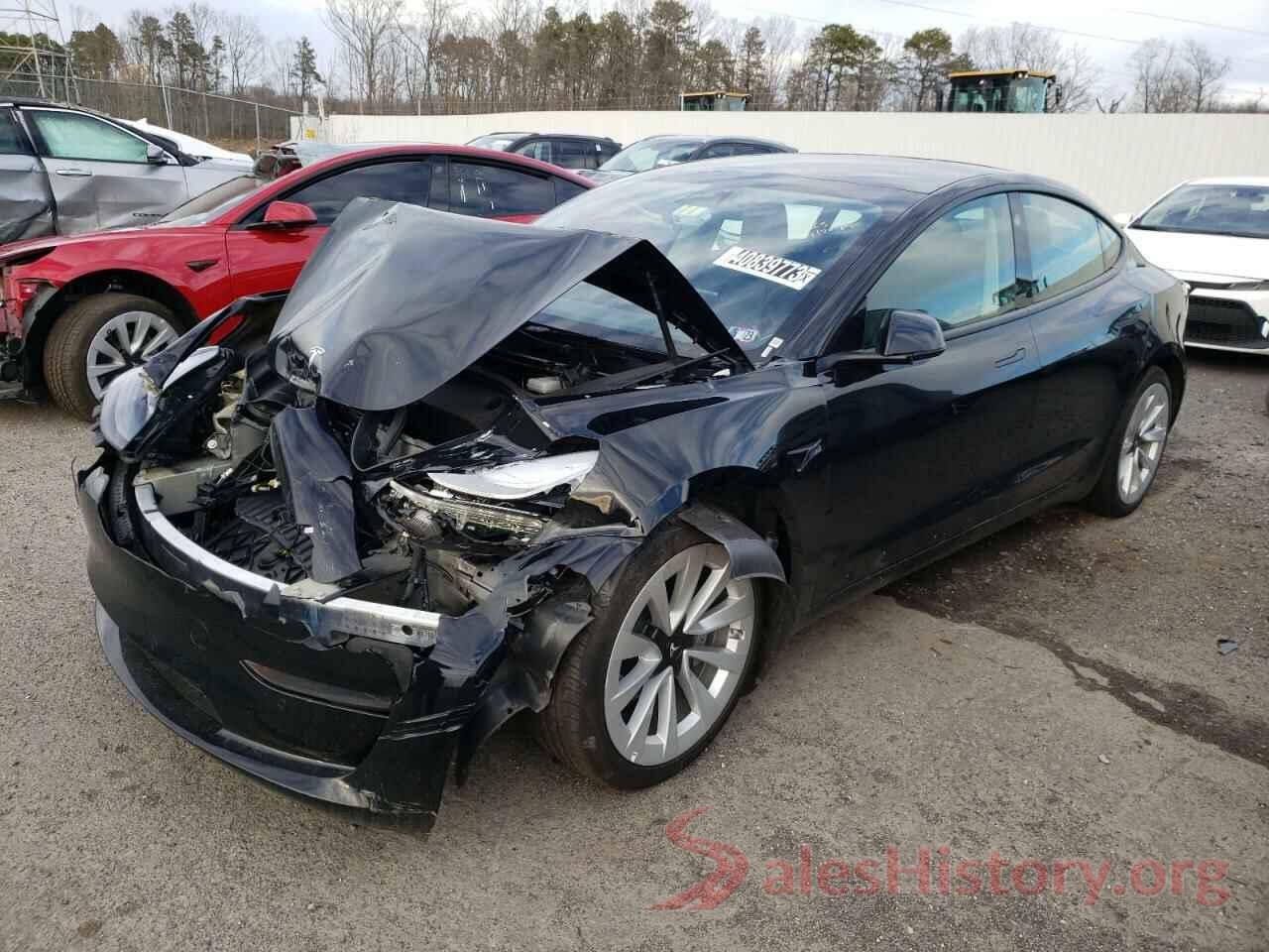 5YJ3E1EA2NF190740 2022 TESLA MODEL 3