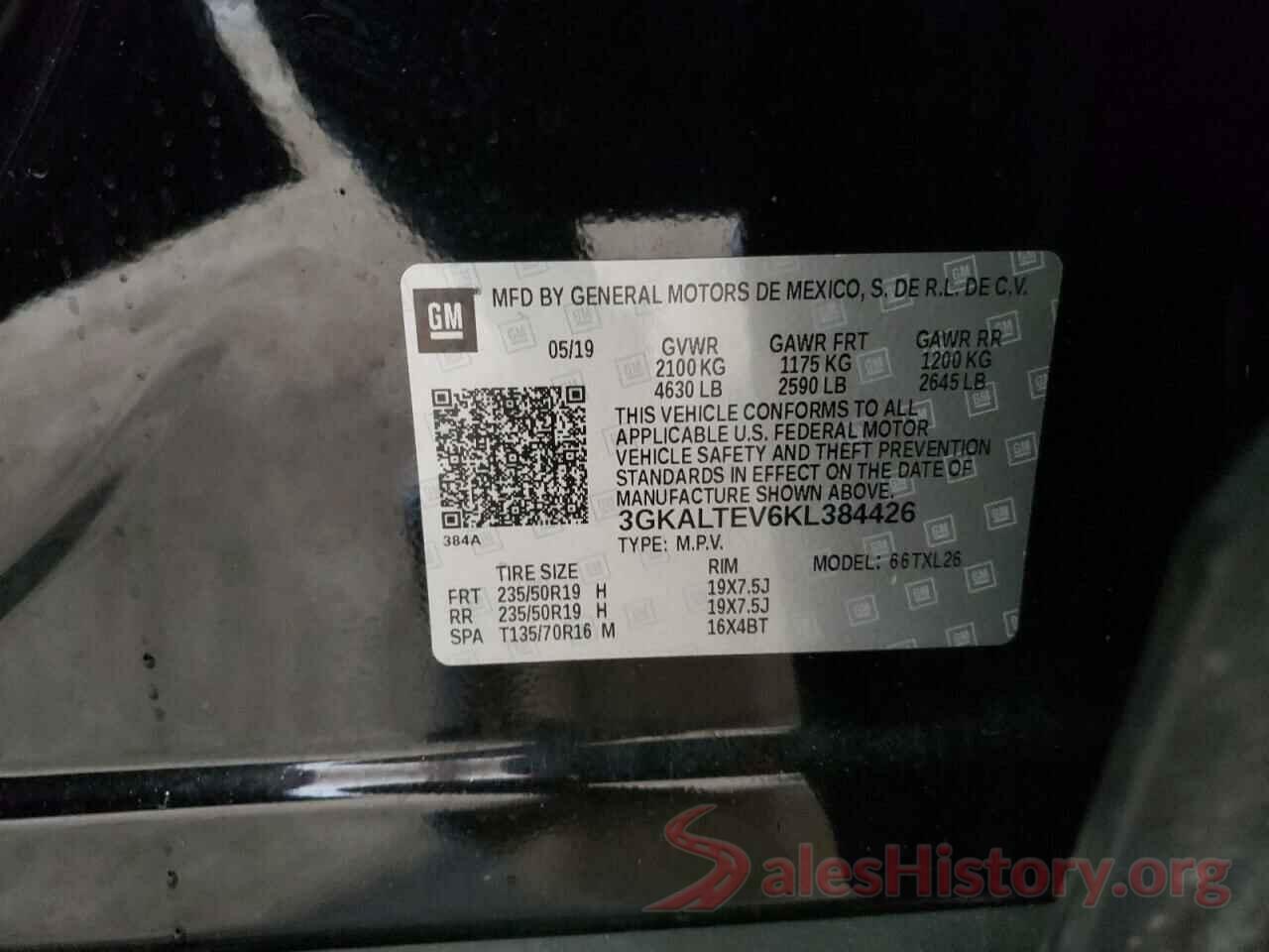 3GKALTEV6KL384426 2019 GMC TERRAIN