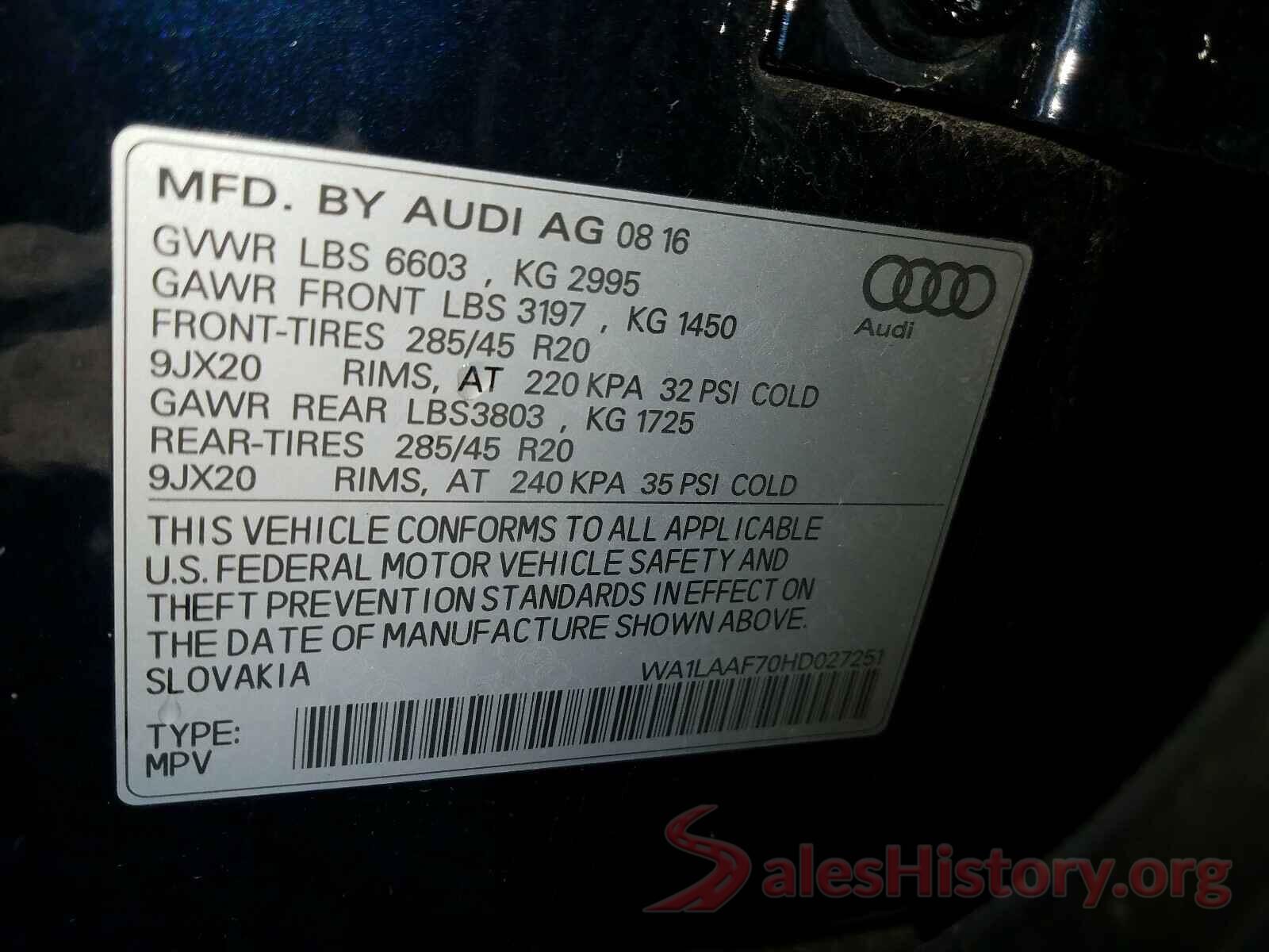 WA1LAAF70HD027251 2017 AUDI Q7