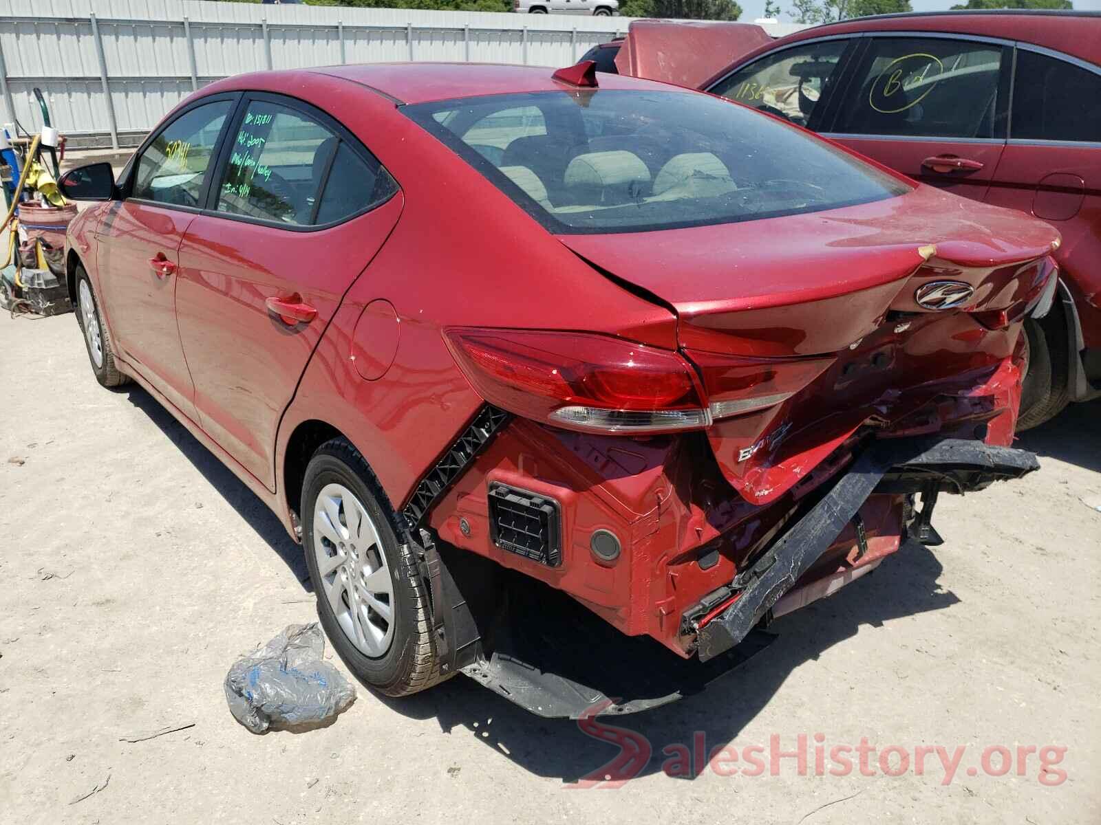 5NPD74LF7JH375232 2018 HYUNDAI ELANTRA