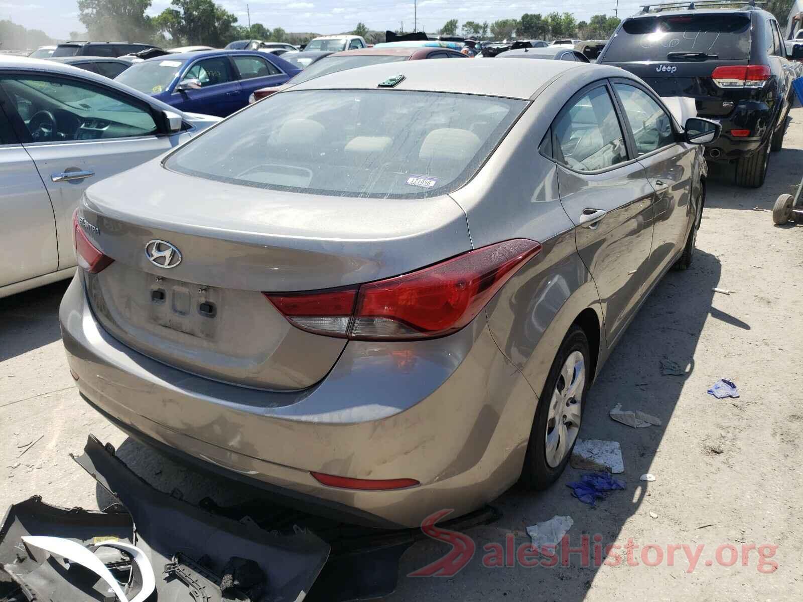 5NPDH4AE4GH692272 2016 HYUNDAI ELANTRA