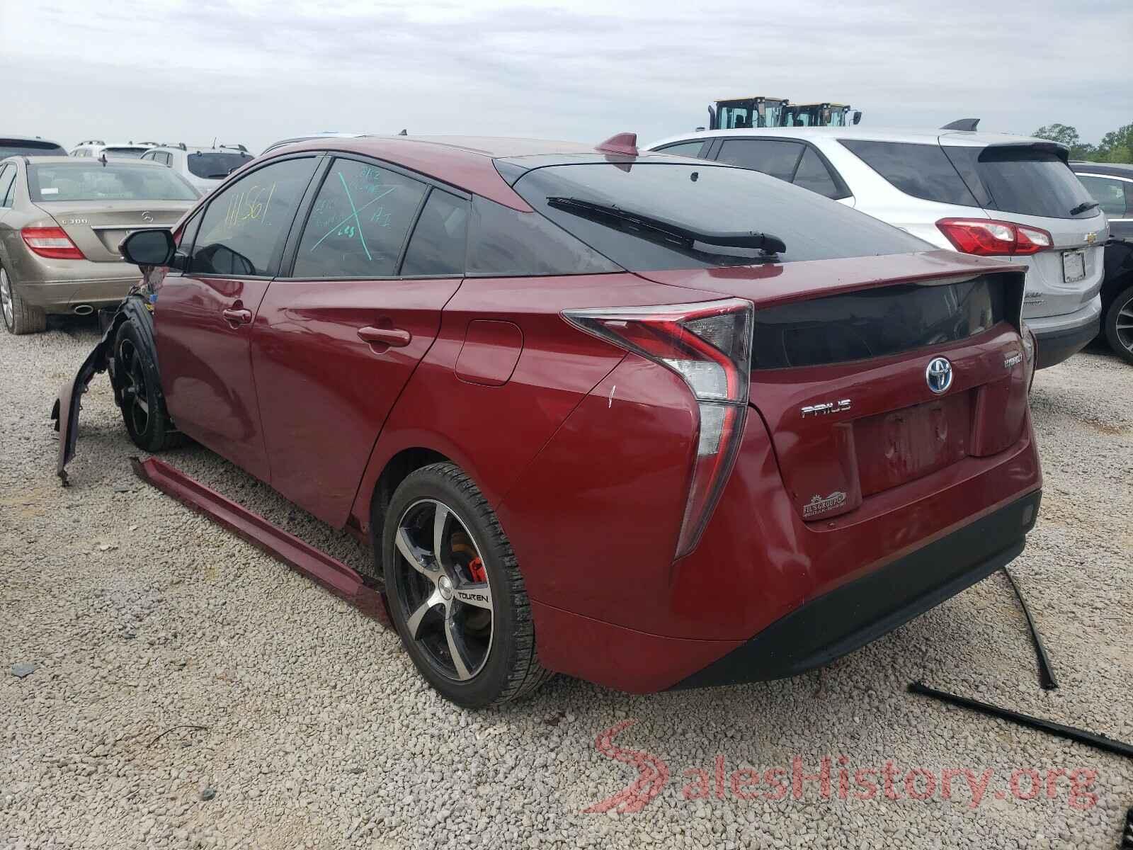 JTDKARFU7G3504347 2016 TOYOTA PRIUS