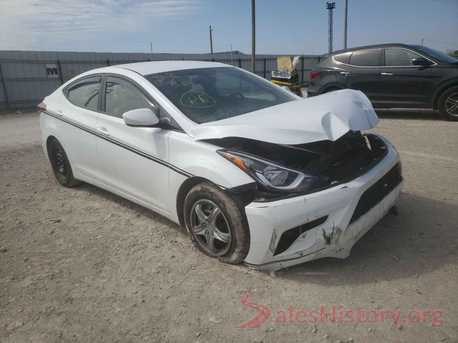 5NPDH4AE3GH745558 2016 HYUNDAI ELANTRA