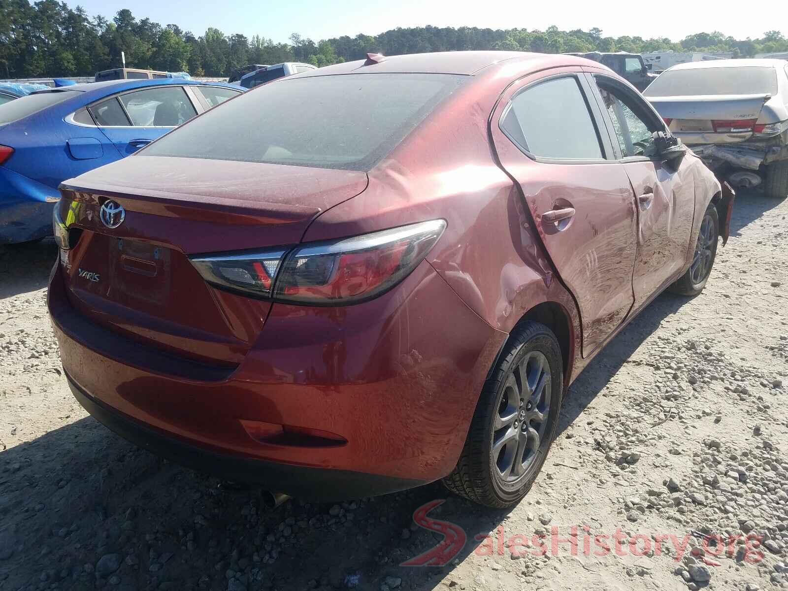 3MYDLBYV7KY528598 2019 TOYOTA YARIS