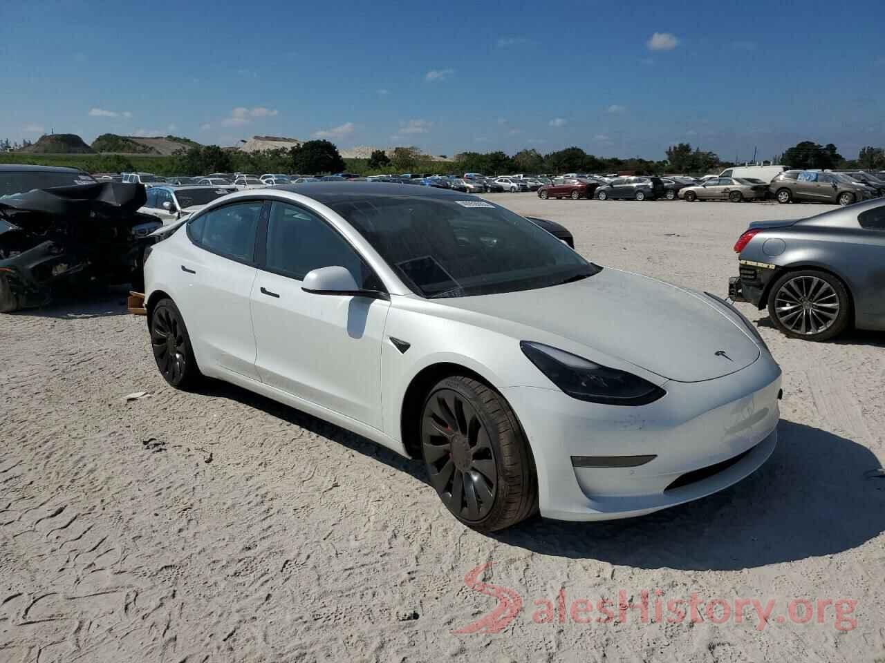 5YJ3E1EC2NF264840 2022 TESLA MODEL 3