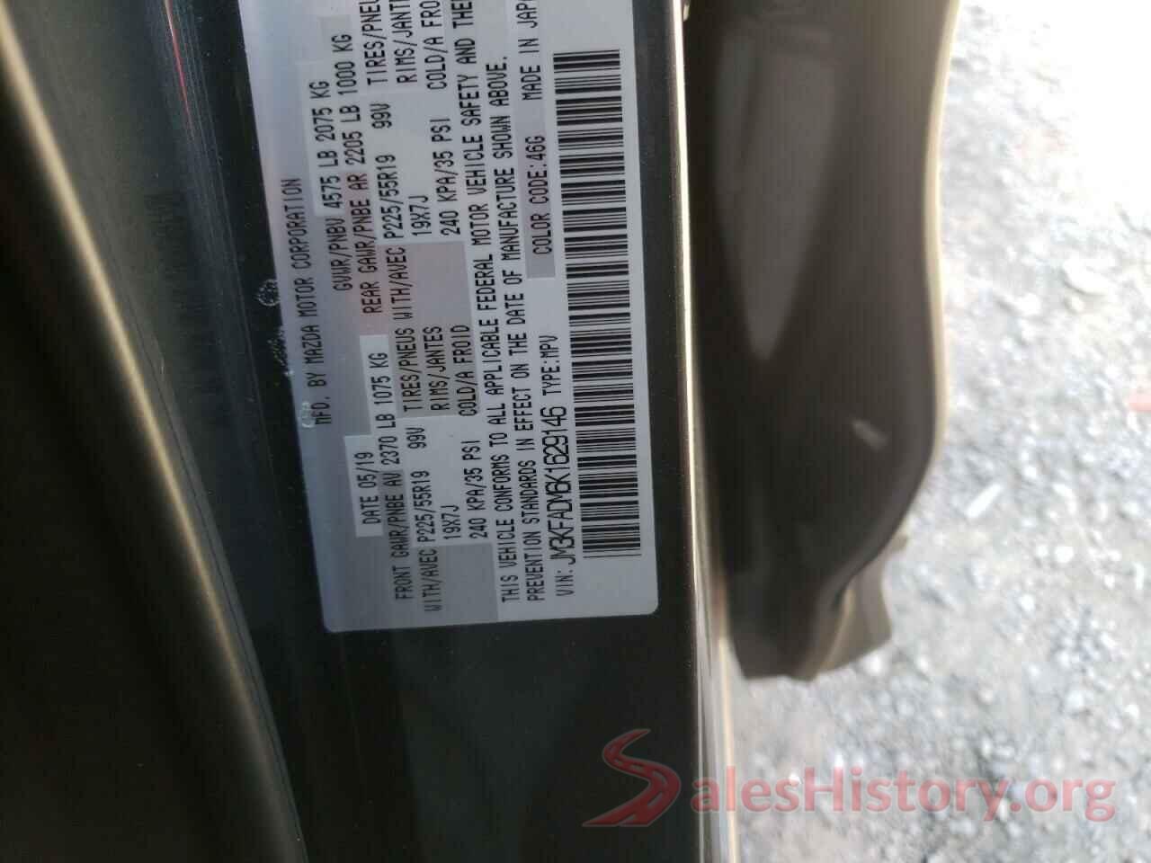 JM3KFADM6K1629146 2019 MAZDA CX-5