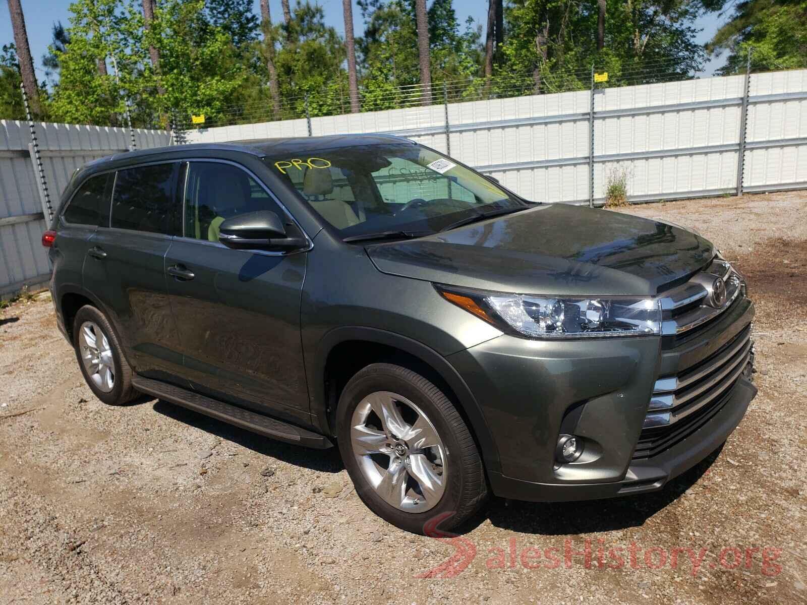 5TDYZRFH7KS291221 2019 TOYOTA HIGHLANDER