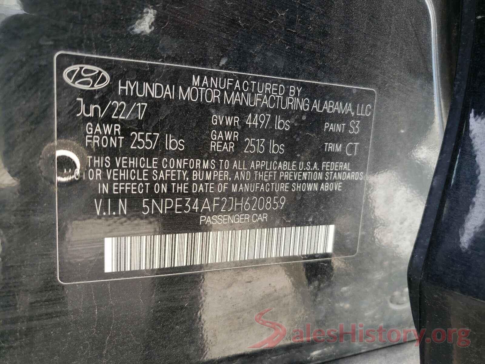 5NPE34AF2JH620859 2018 HYUNDAI SONATA