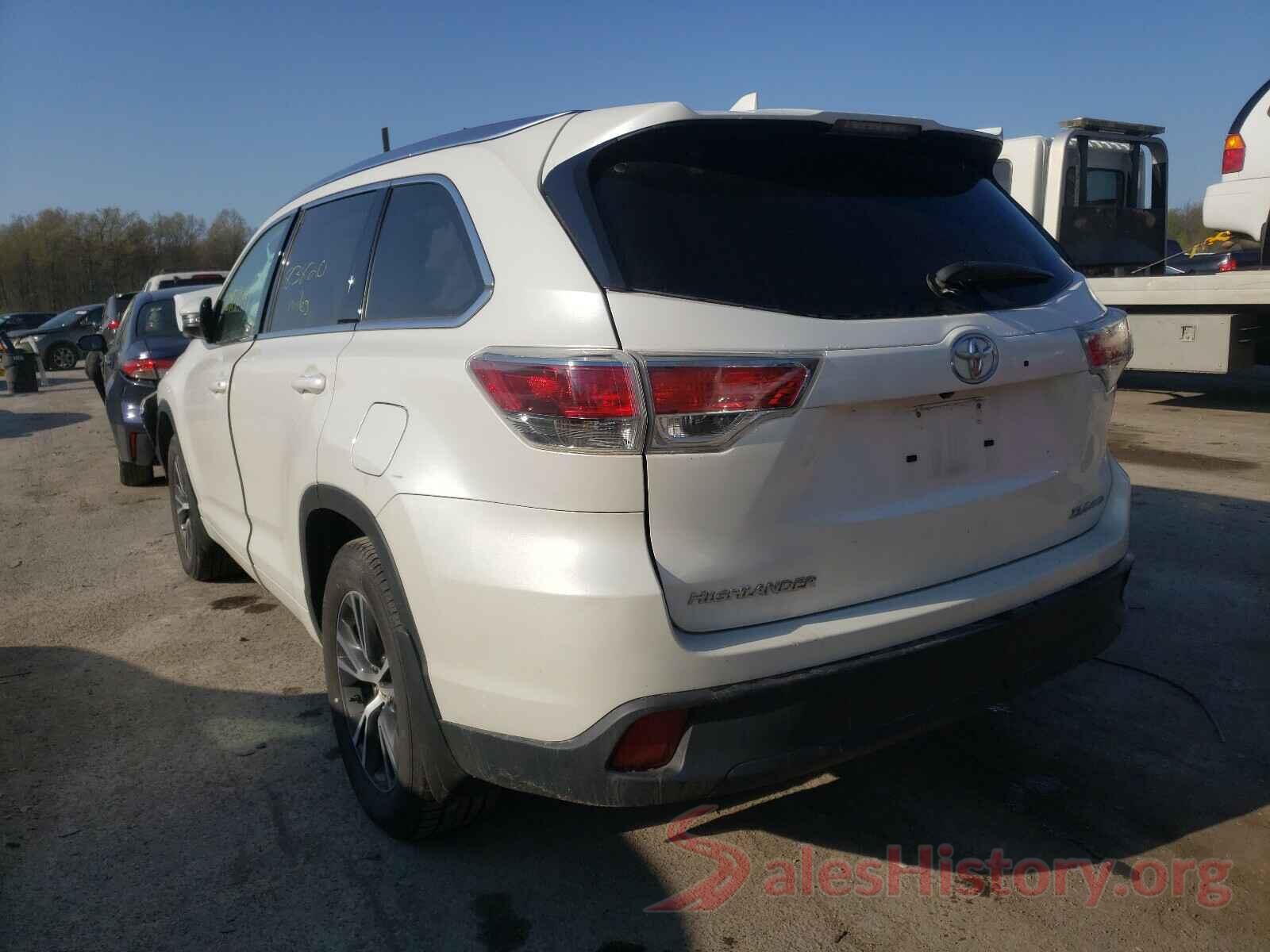 5TDJKRFH2GS251044 2016 TOYOTA HIGHLANDER