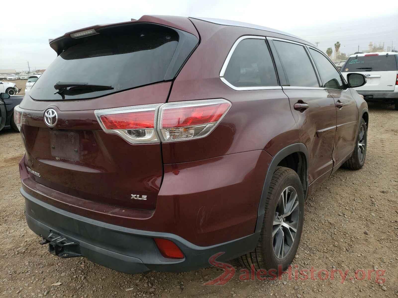 5TDKKRFH8GS163989 2016 TOYOTA HIGHLANDER