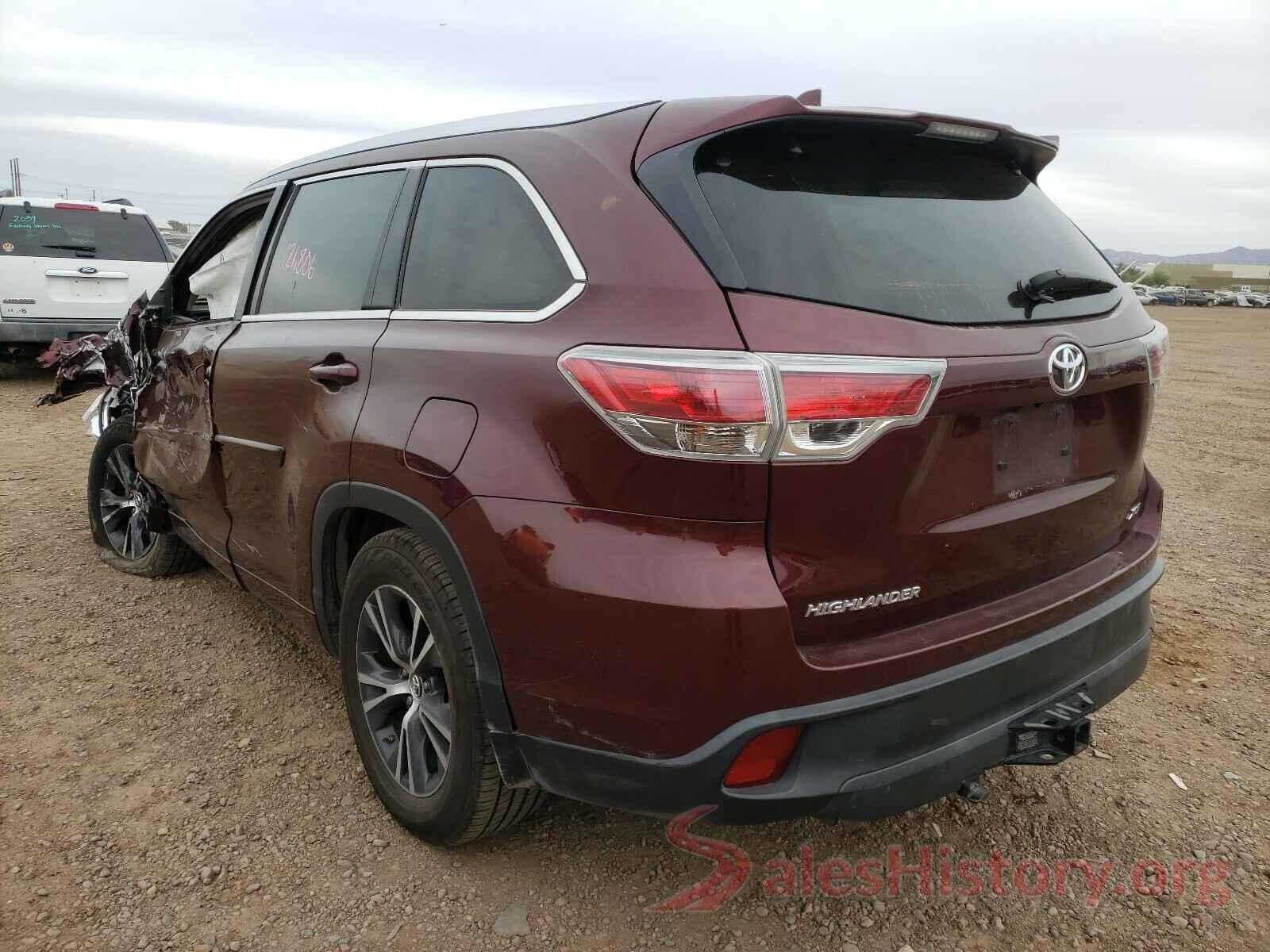 5TDKKRFH8GS163989 2016 TOYOTA HIGHLANDER