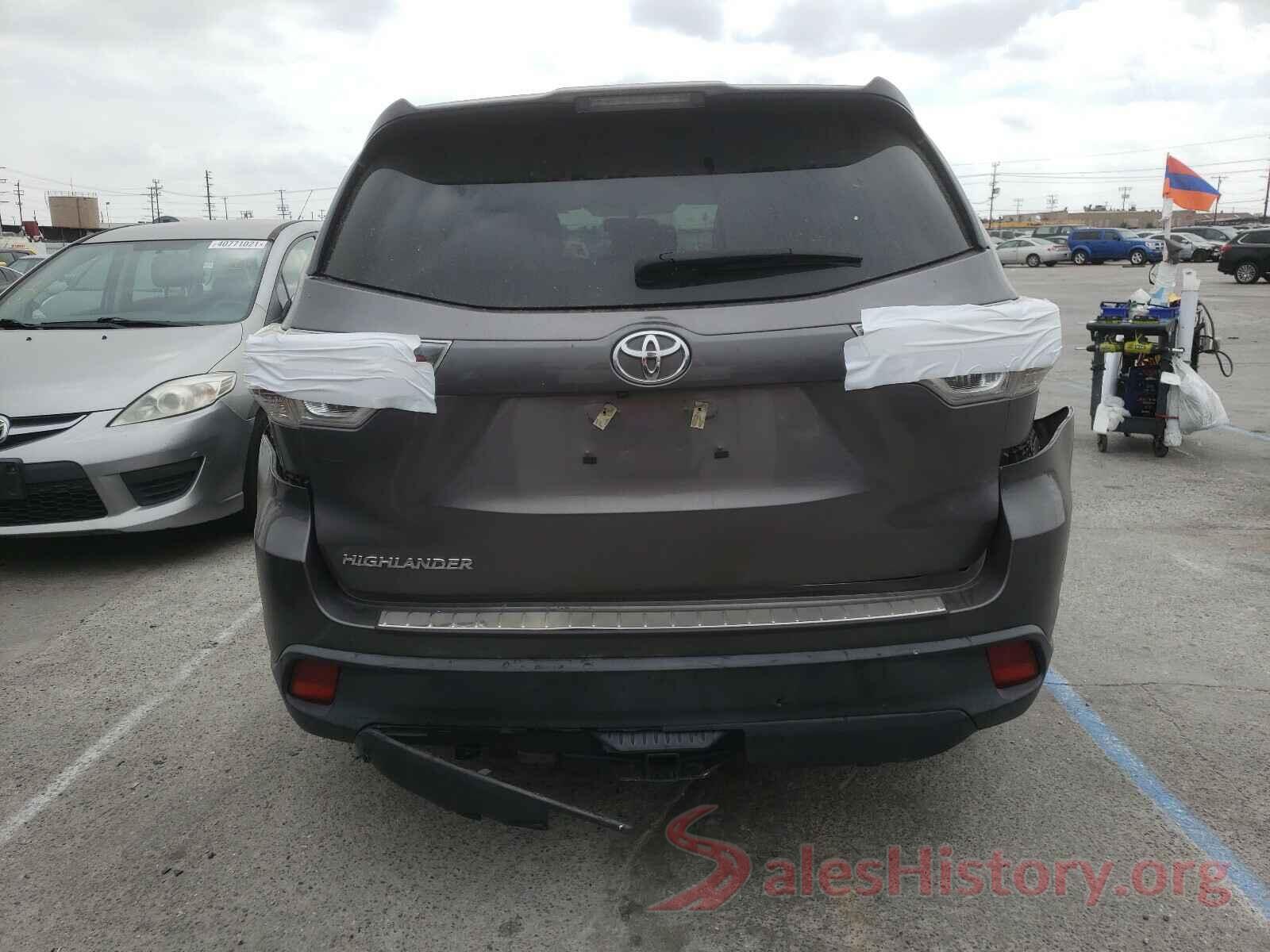 5TDZKRFH5GS170459 2016 TOYOTA HIGHLANDER