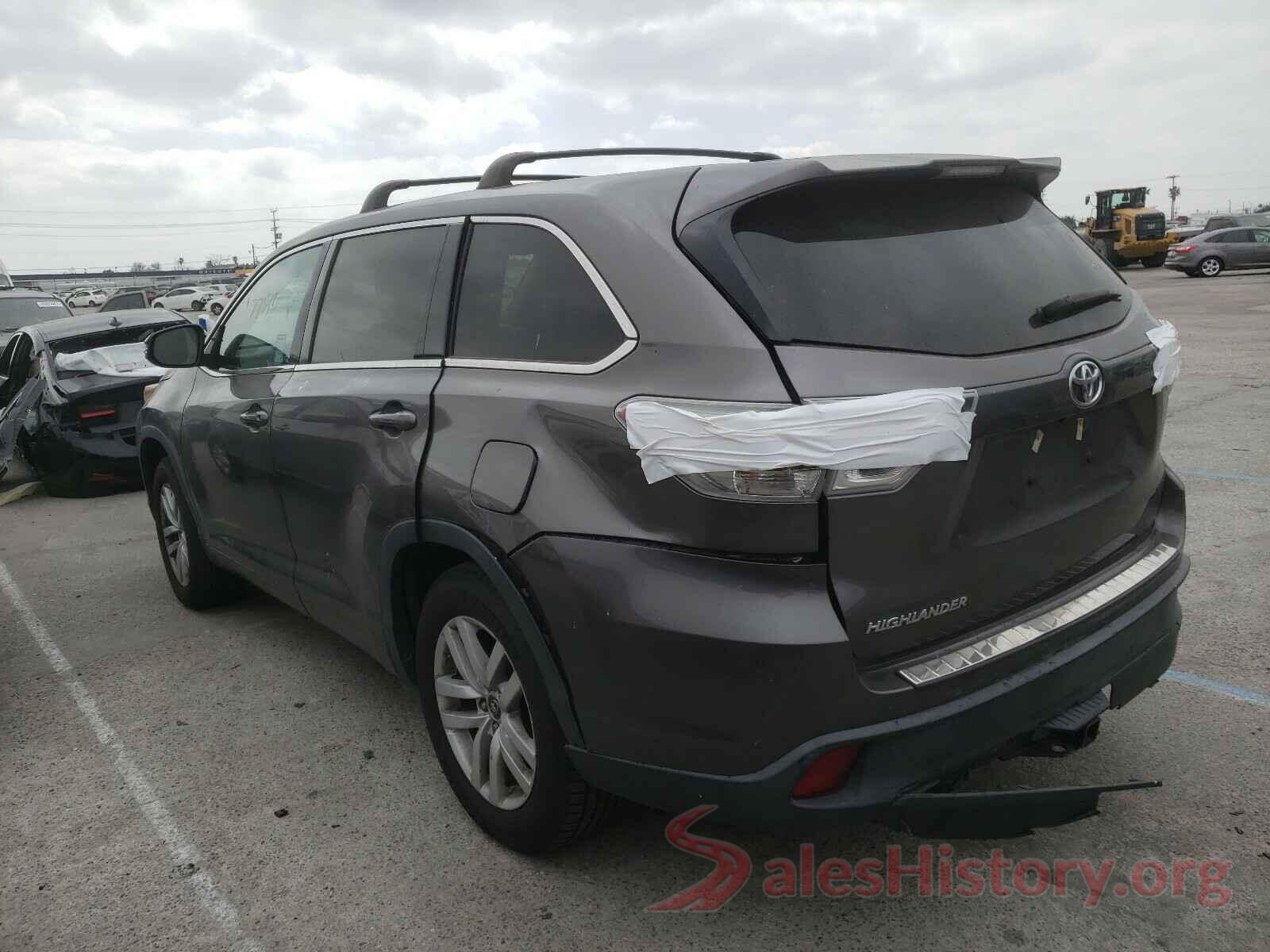 5TDZKRFH5GS170459 2016 TOYOTA HIGHLANDER