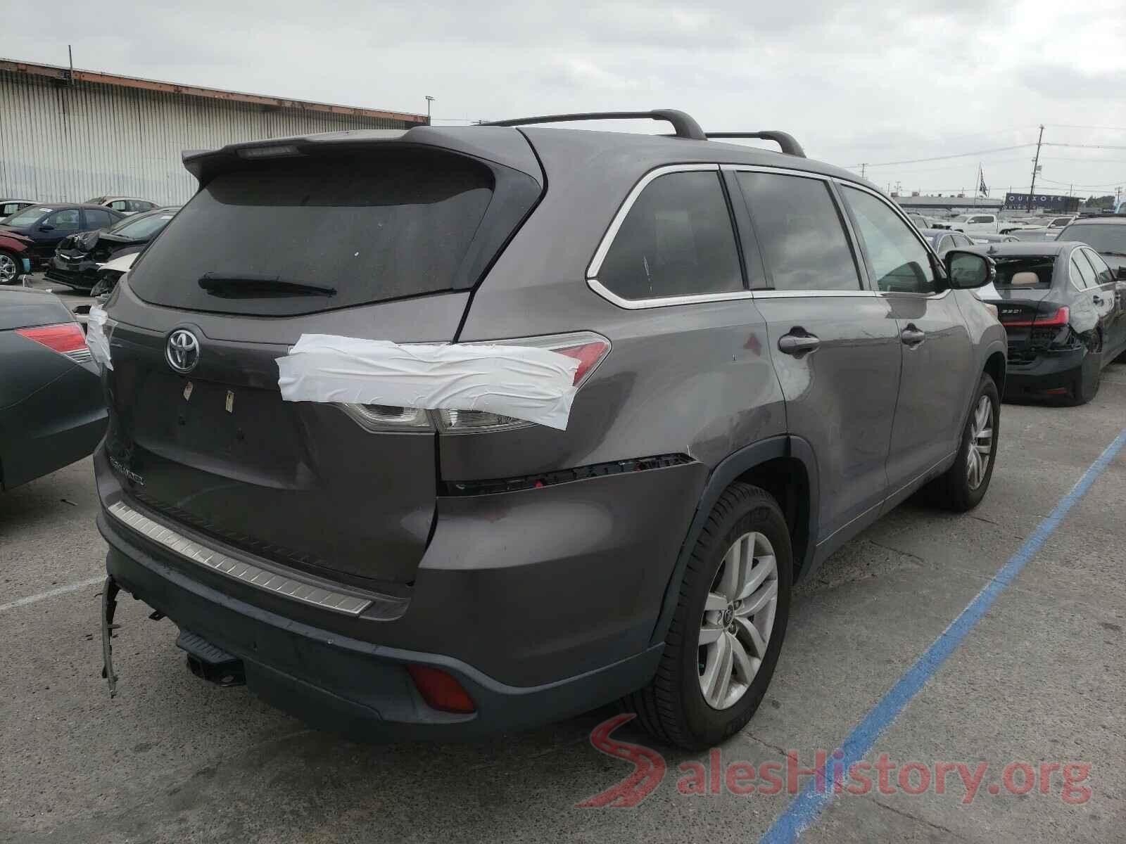 5TDZKRFH5GS170459 2016 TOYOTA HIGHLANDER