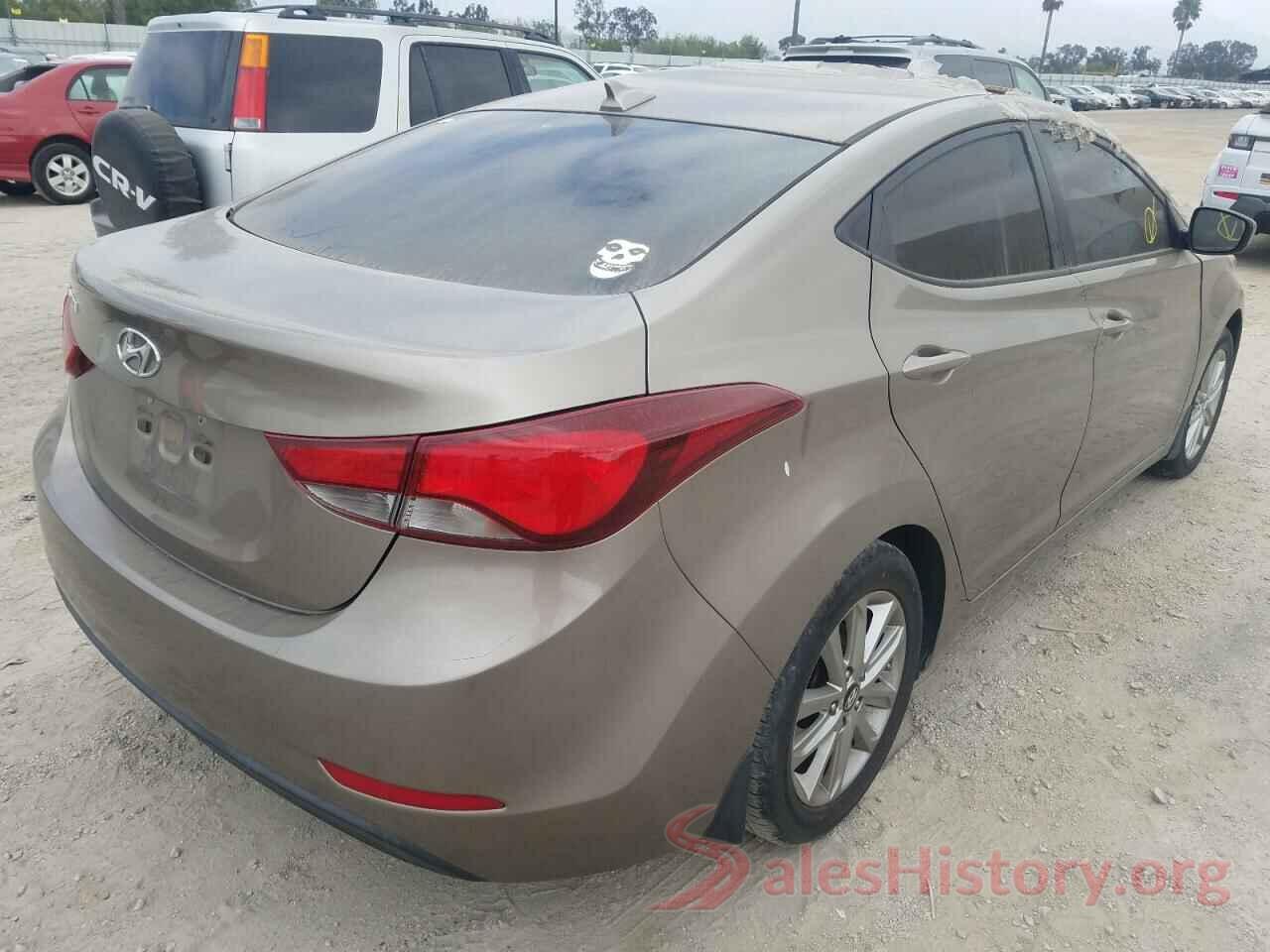 5NPDH4AE8GH658464 2016 HYUNDAI ELANTRA