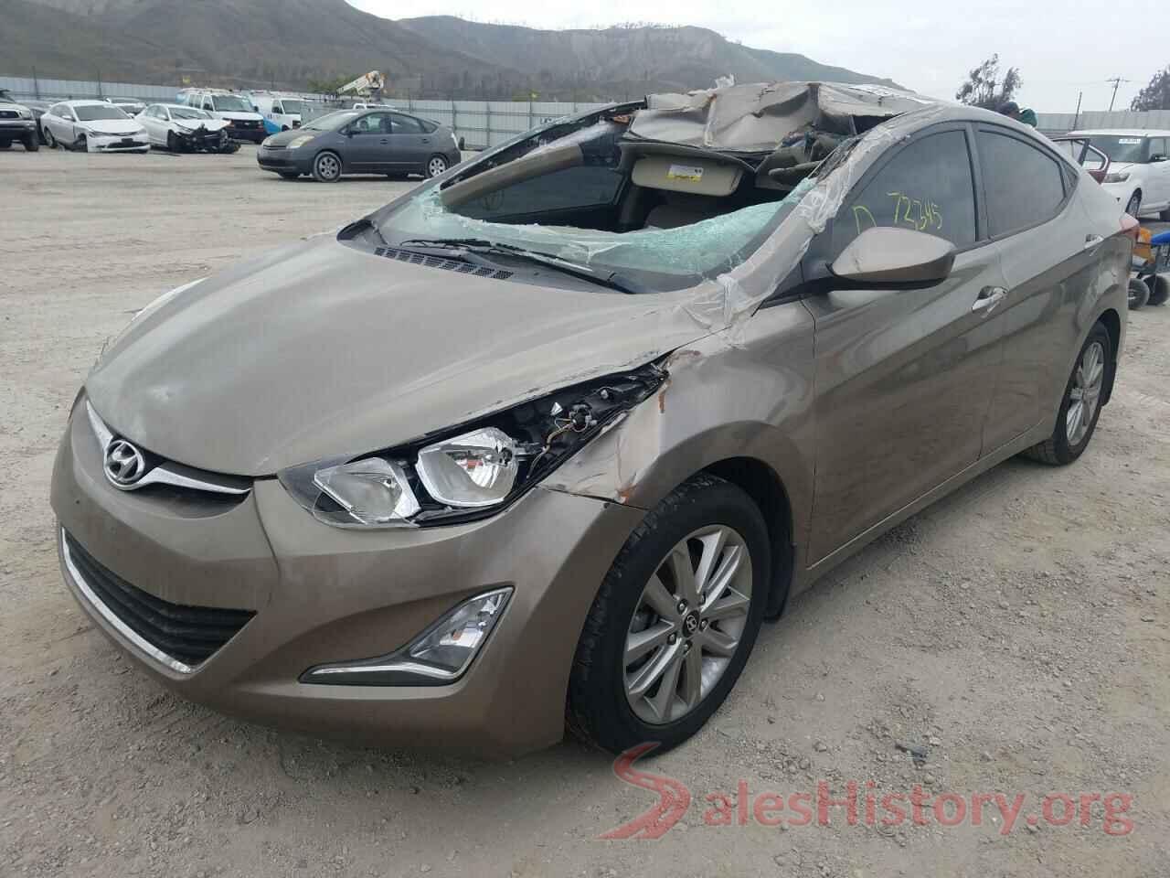 5NPDH4AE8GH658464 2016 HYUNDAI ELANTRA