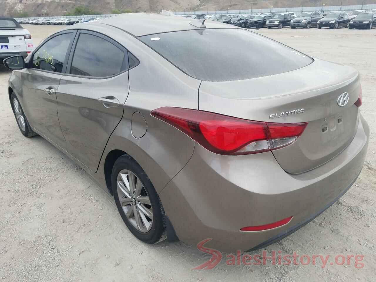 5NPDH4AE8GH658464 2016 HYUNDAI ELANTRA