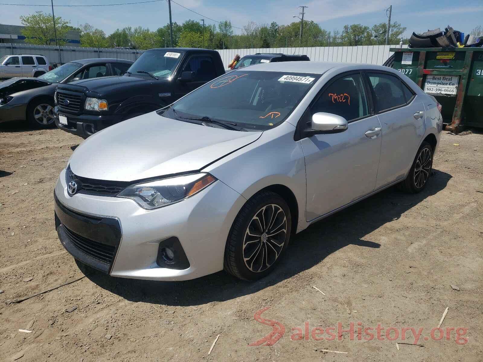 5YFBURHE5GP512502 2016 TOYOTA COROLLA