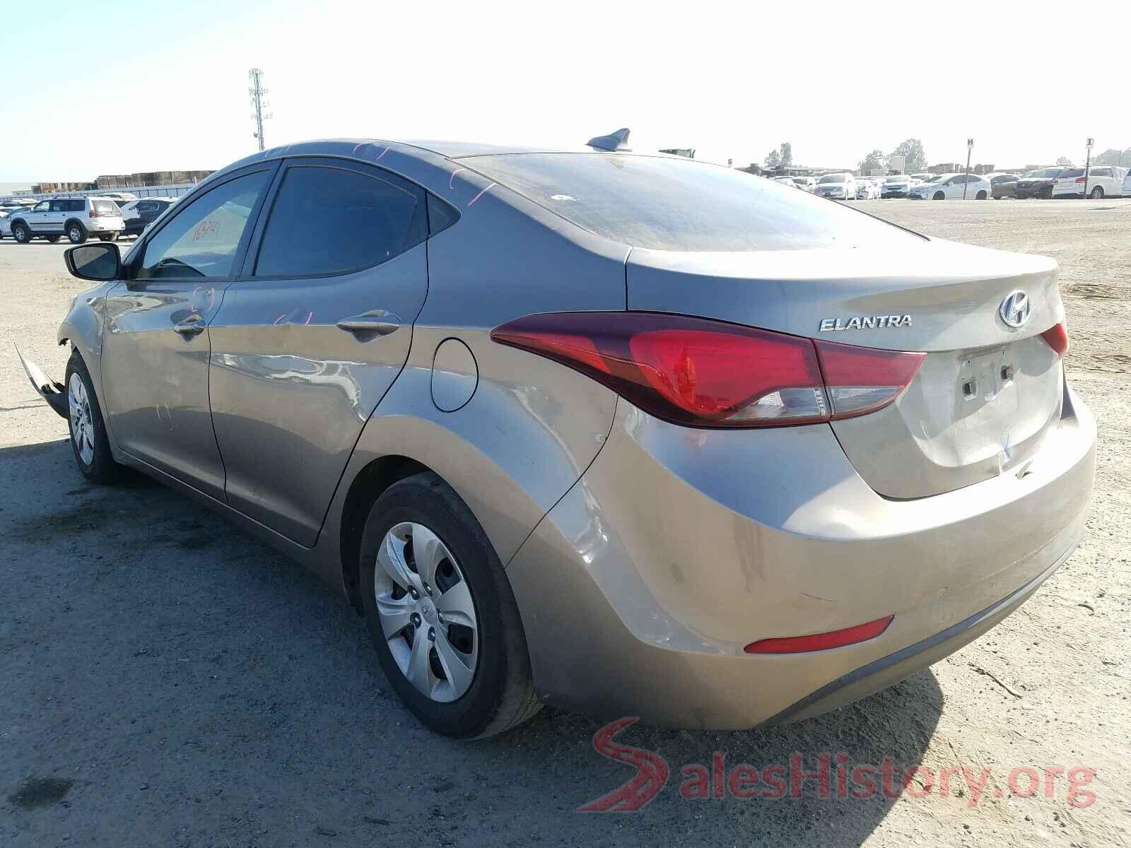 5NPDH4AE6GH732917 2016 HYUNDAI ELANTRA