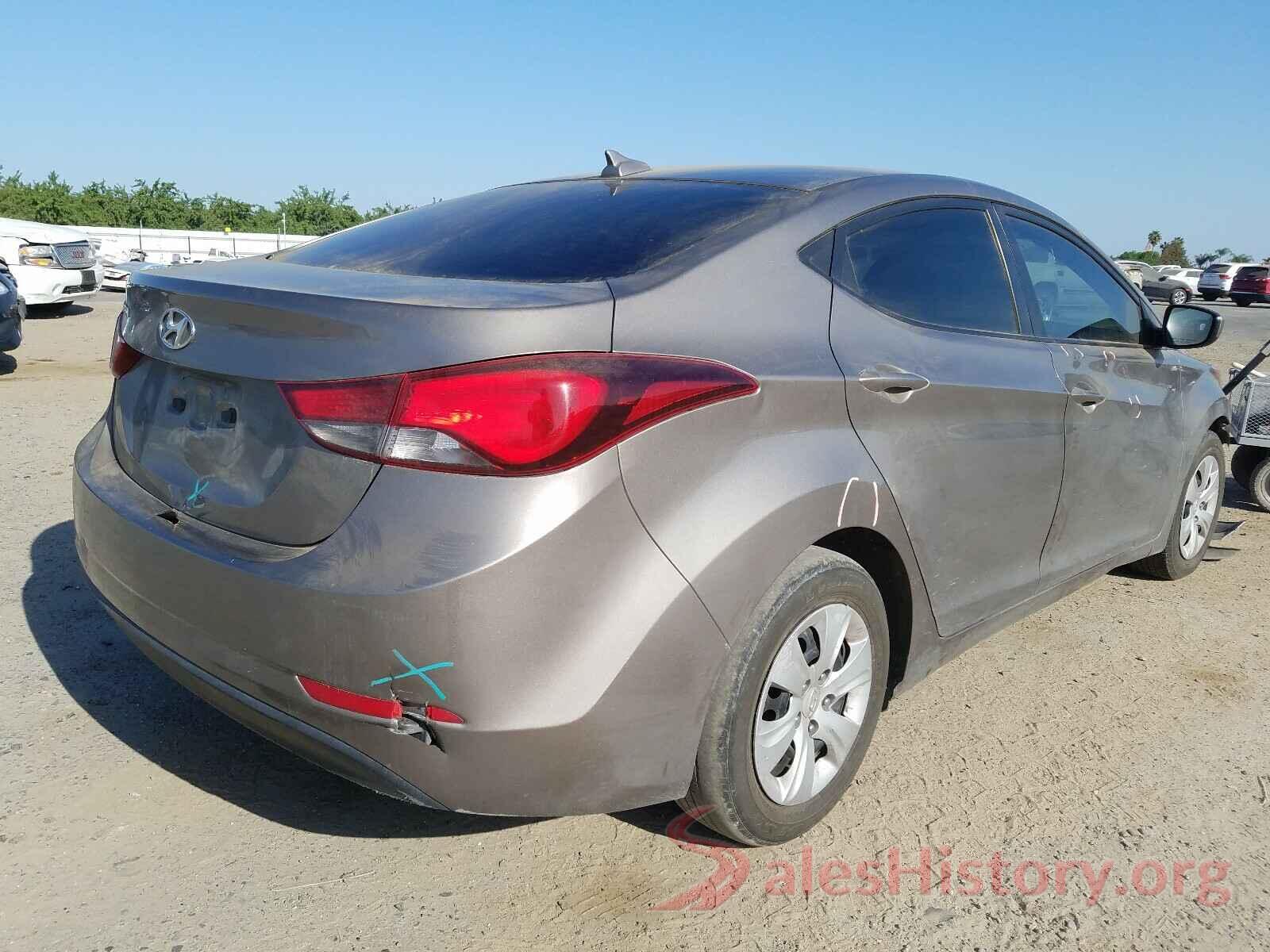 5NPDH4AE6GH732917 2016 HYUNDAI ELANTRA