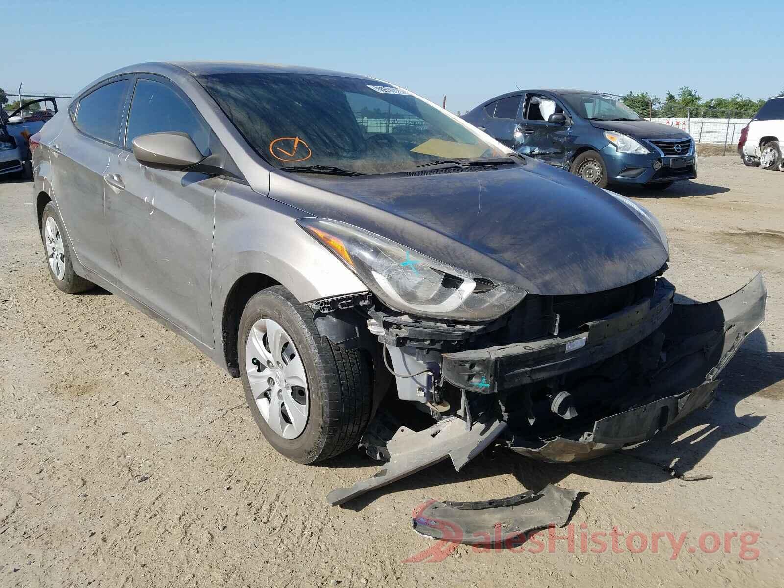 5NPDH4AE6GH732917 2016 HYUNDAI ELANTRA