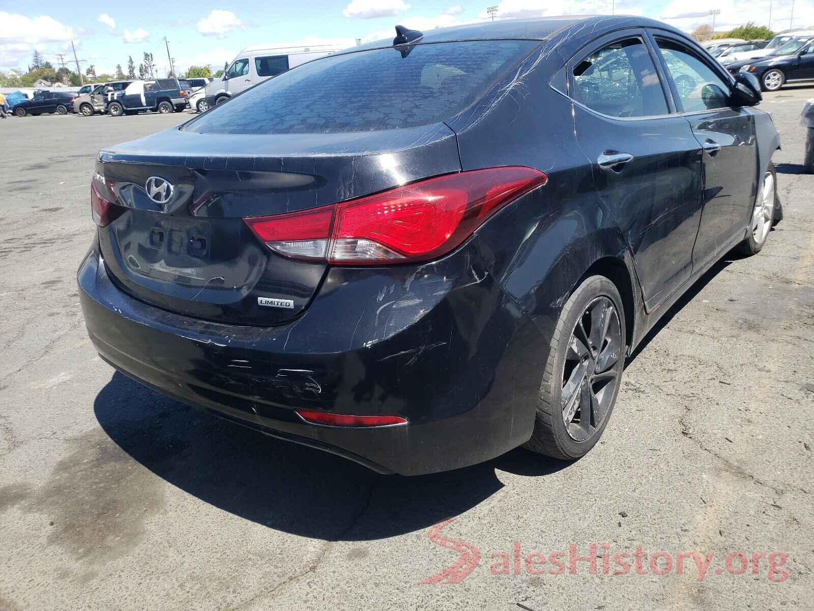 5NPDH4AE4GH657845 2016 HYUNDAI ELANTRA