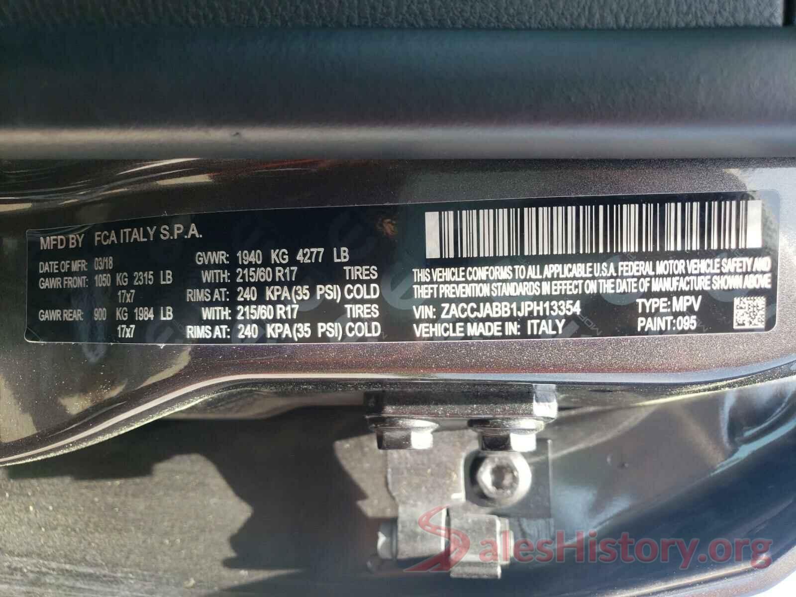 ZACCJABB1JPH13354 2018 JEEP RENEGADE