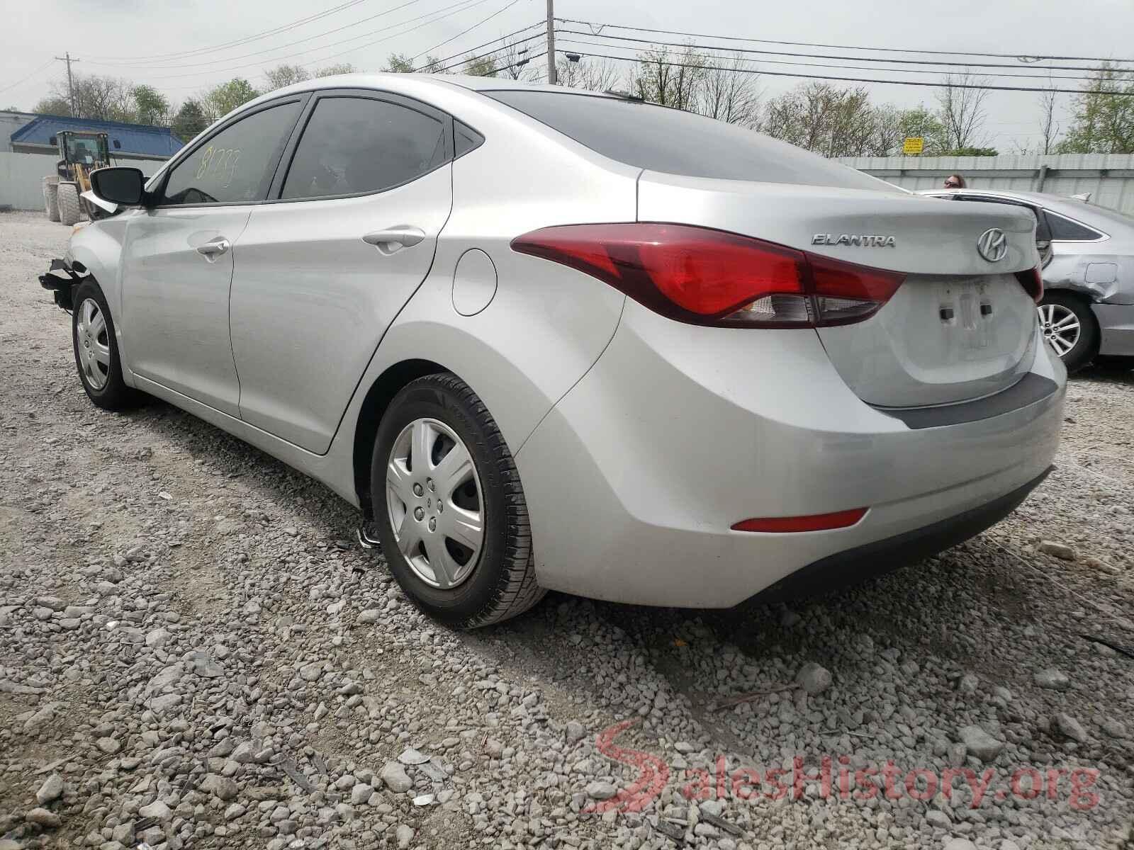 5NPDH4AE8GH736547 2016 HYUNDAI ELANTRA