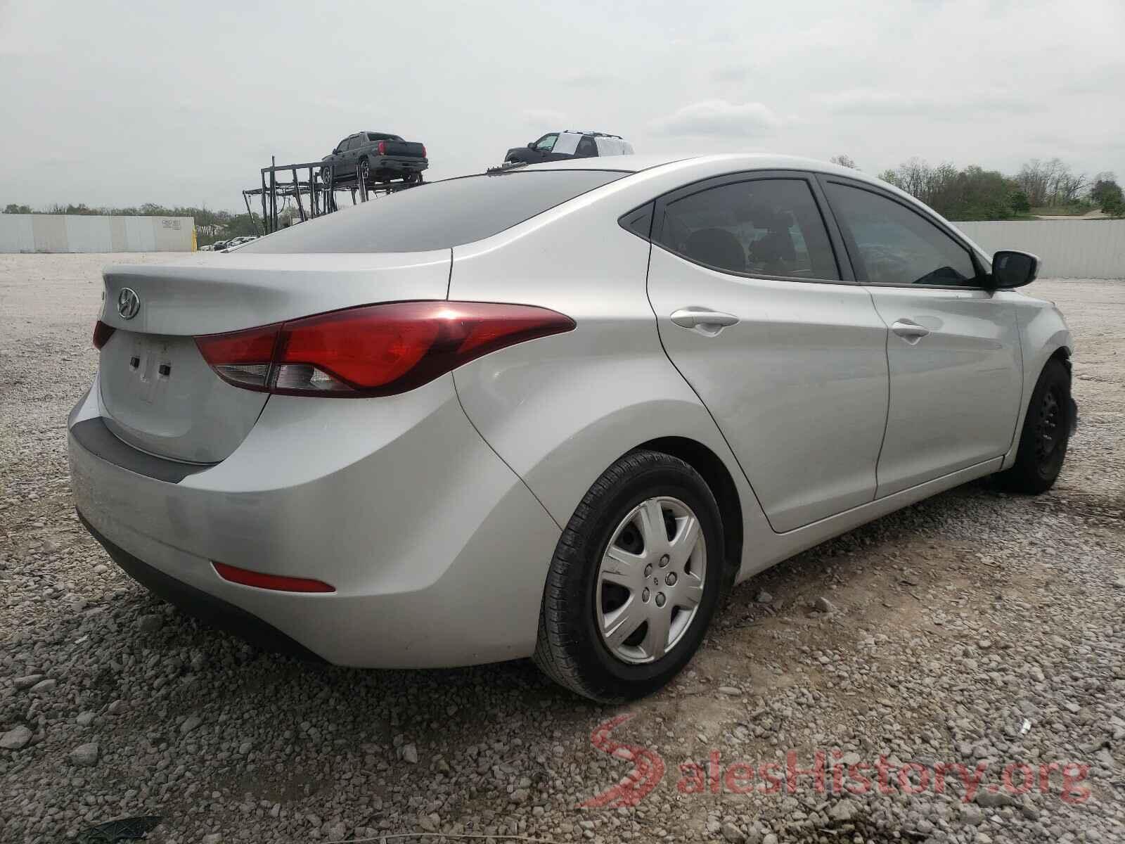 5NPDH4AE8GH736547 2016 HYUNDAI ELANTRA