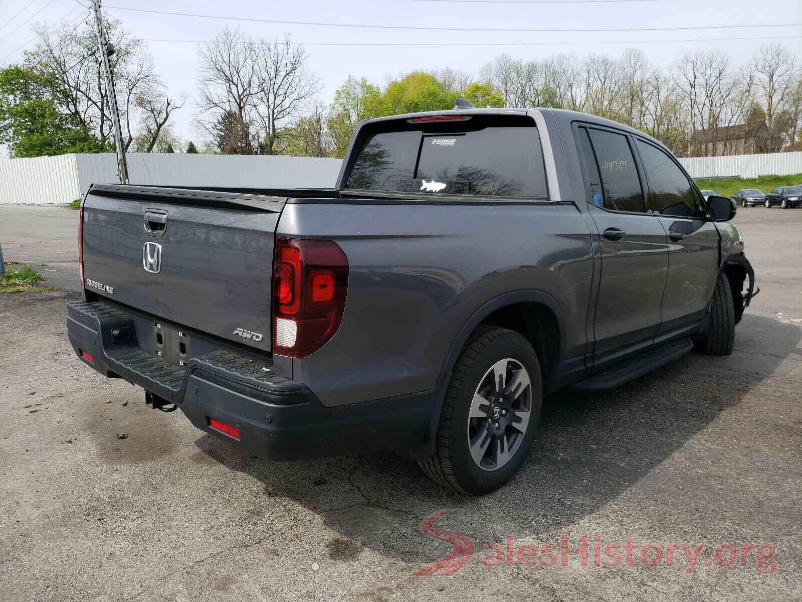 5FPYK3F70HB019834 2017 HONDA RIDGELINE