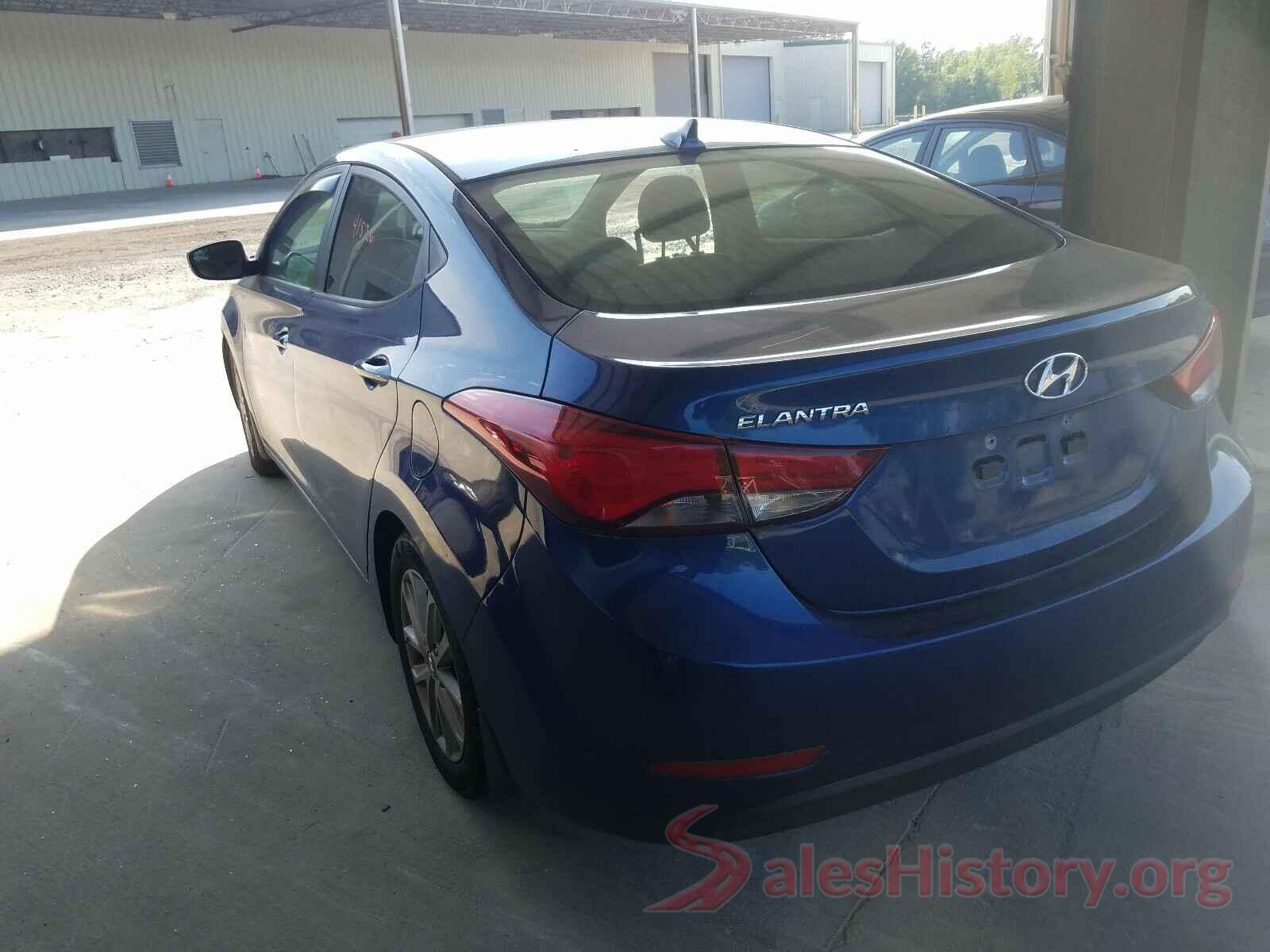 5NPDH4AE6GH657085 2016 HYUNDAI ELANTRA