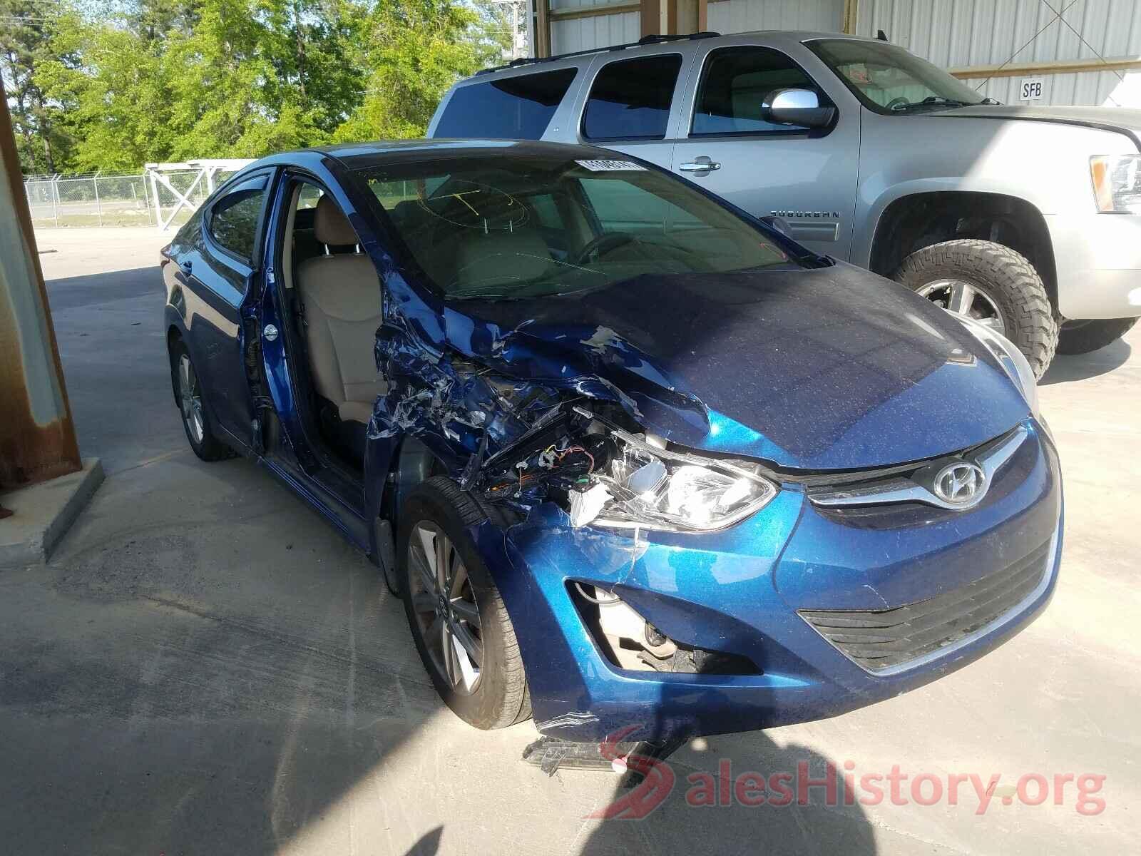 5NPDH4AE6GH657085 2016 HYUNDAI ELANTRA