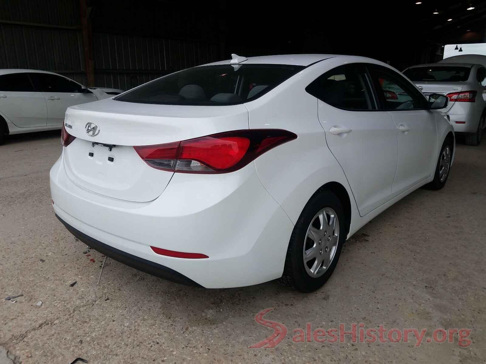 5NPDH4AE1GH781345 2016 HYUNDAI ELANTRA