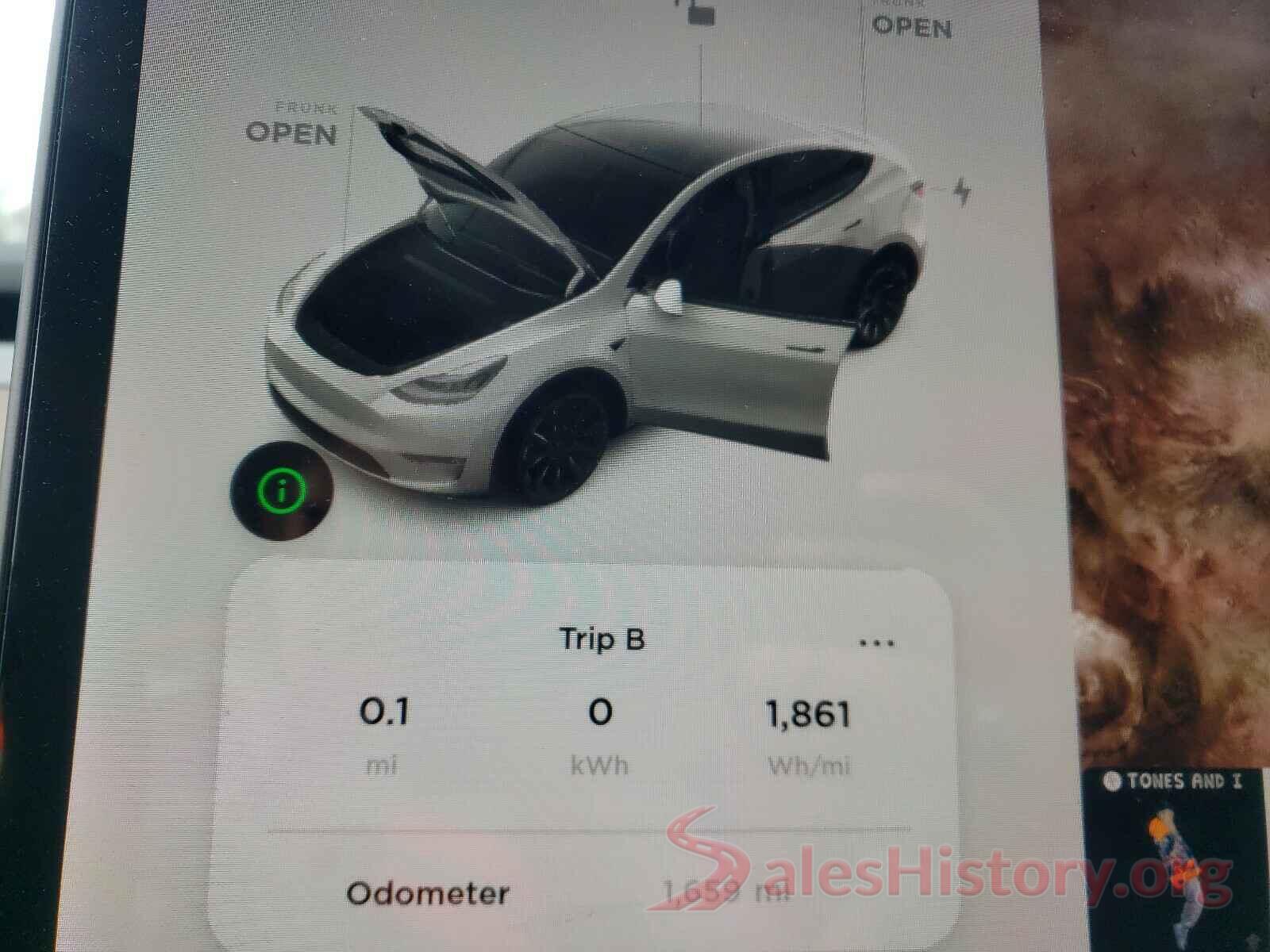 5YJYGDEE8MF143716 2021 TESLA MODEL Y