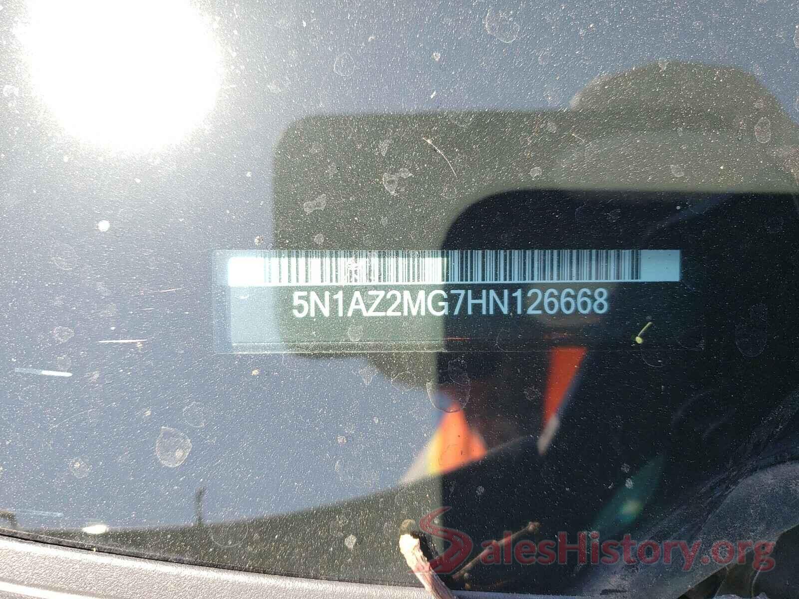 5N1AZ2MG7HN126668 2017 NISSAN MURANO