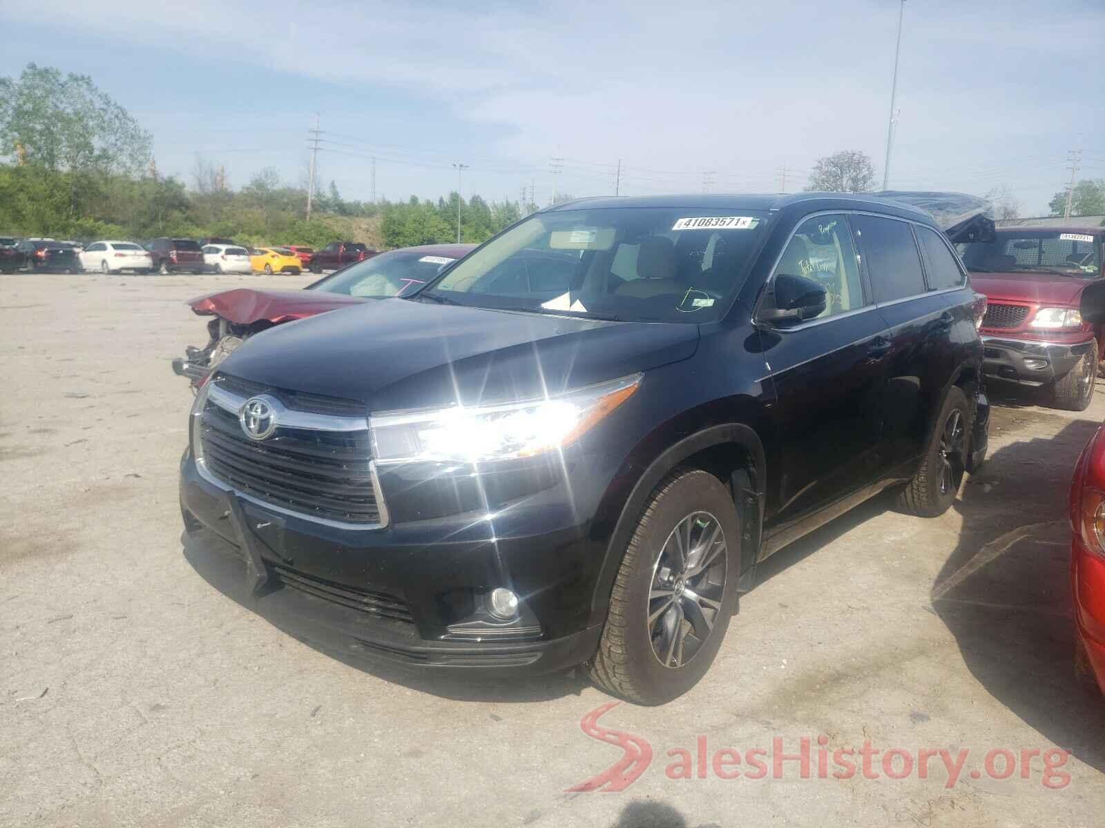 5TDJKRFH2GS501494 2016 TOYOTA HIGHLANDER