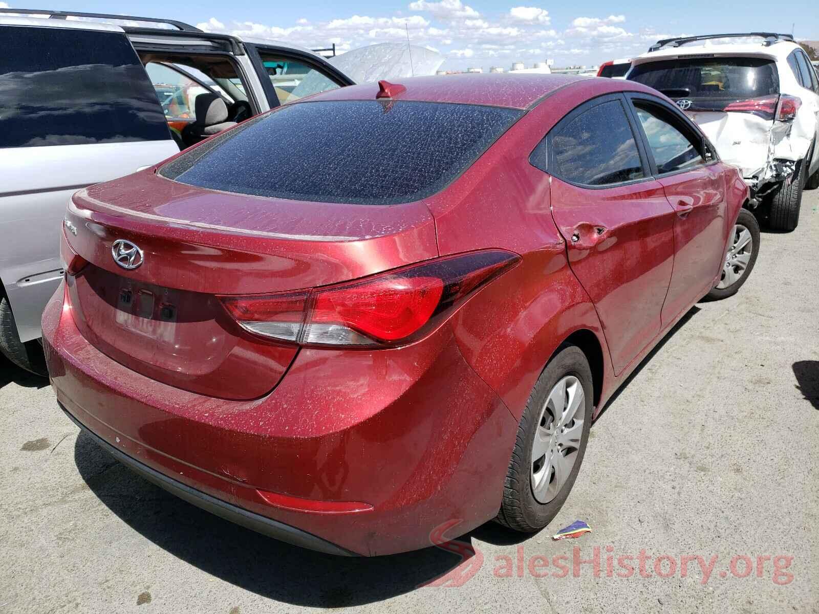 5NPDH4AE7GH735633 2016 HYUNDAI ELANTRA