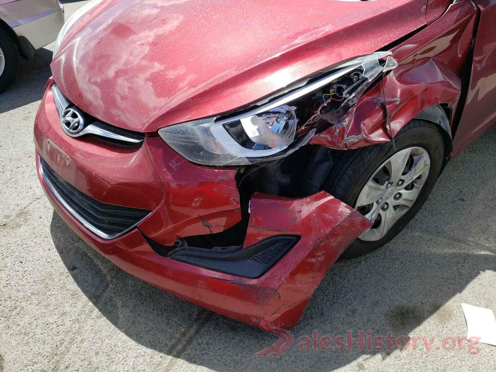 5NPDH4AE7GH735633 2016 HYUNDAI ELANTRA