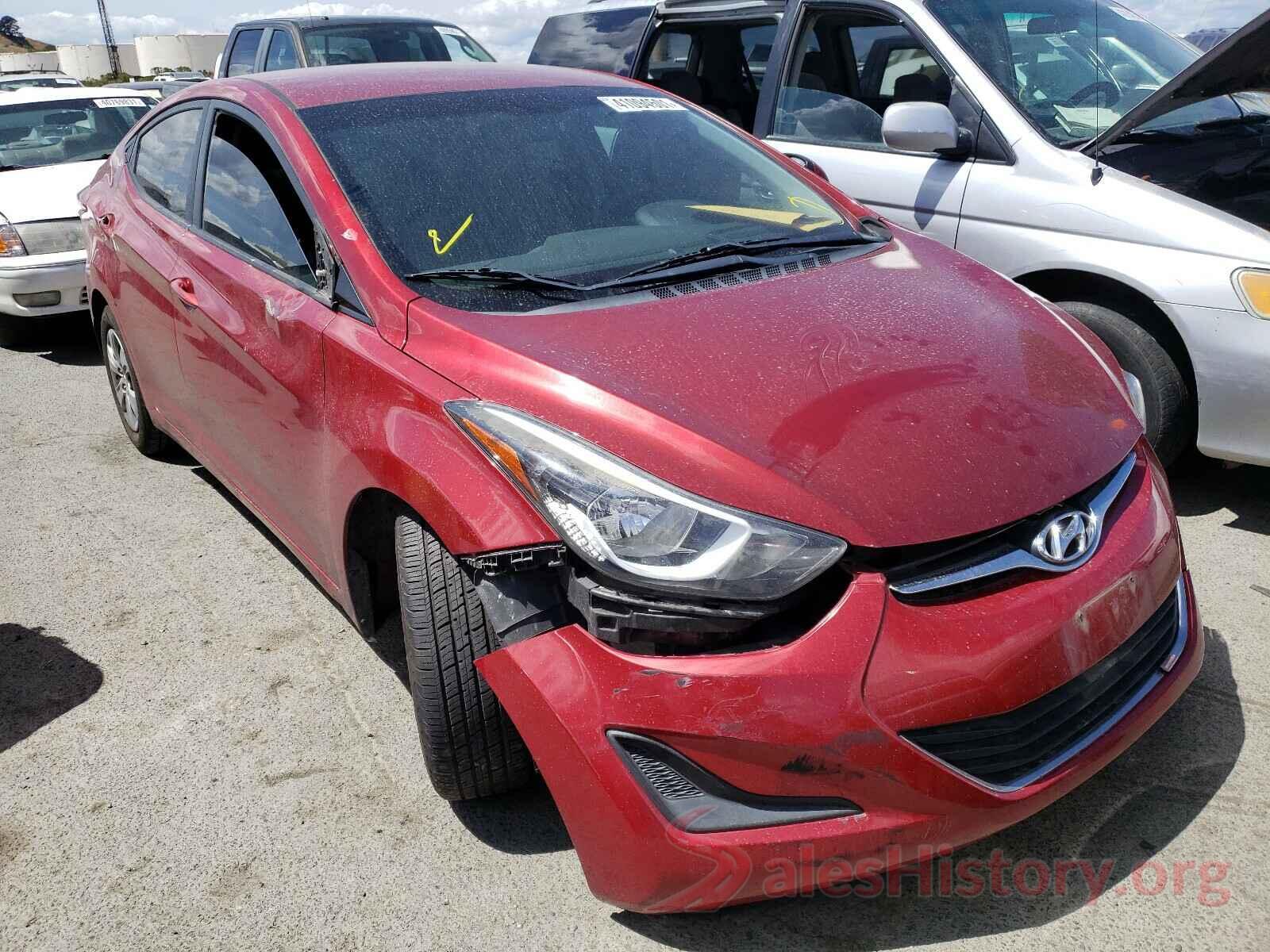 5NPDH4AE7GH735633 2016 HYUNDAI ELANTRA